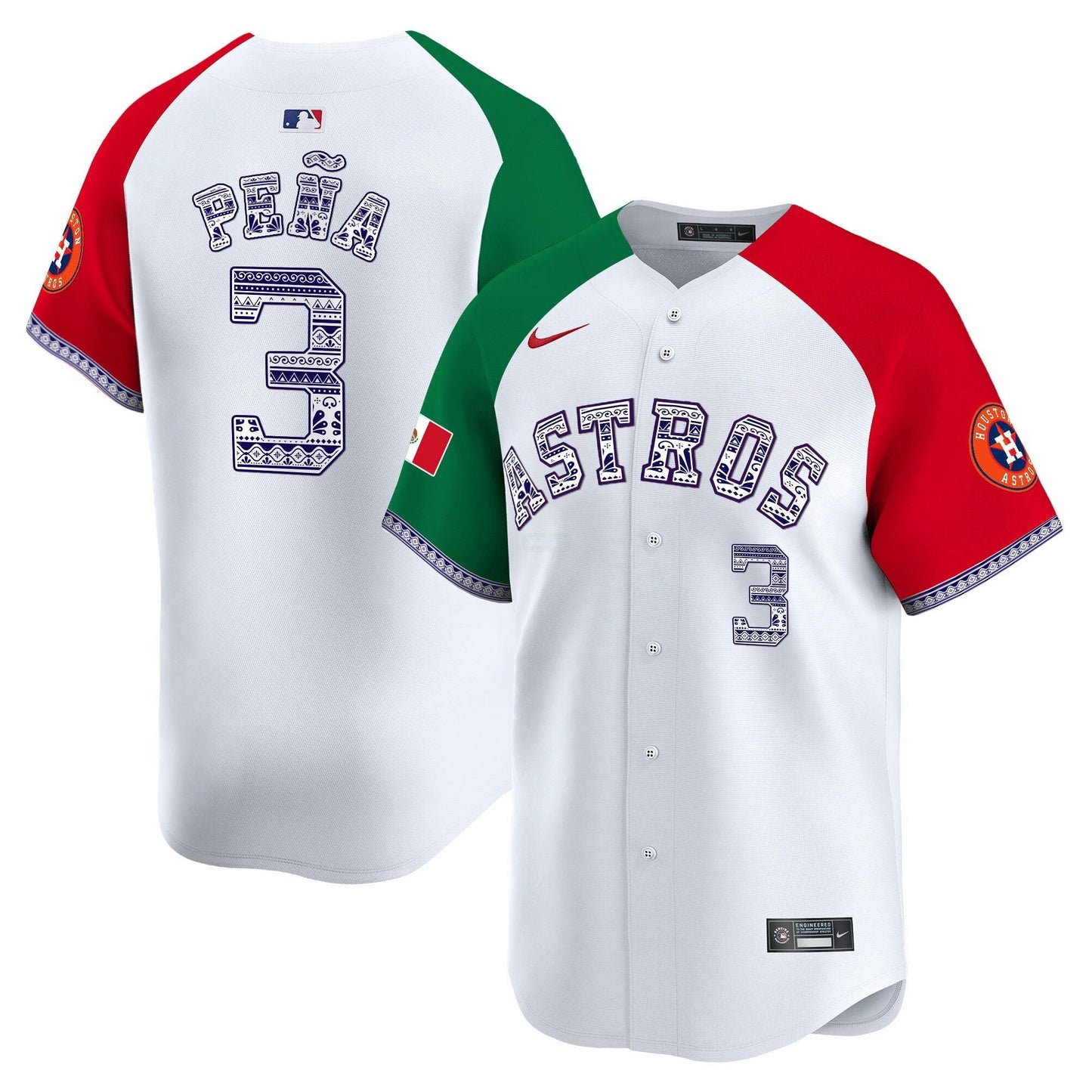 Camisa MLB Men’s Houston Mexico Vapor Premier Limited Jersey V2