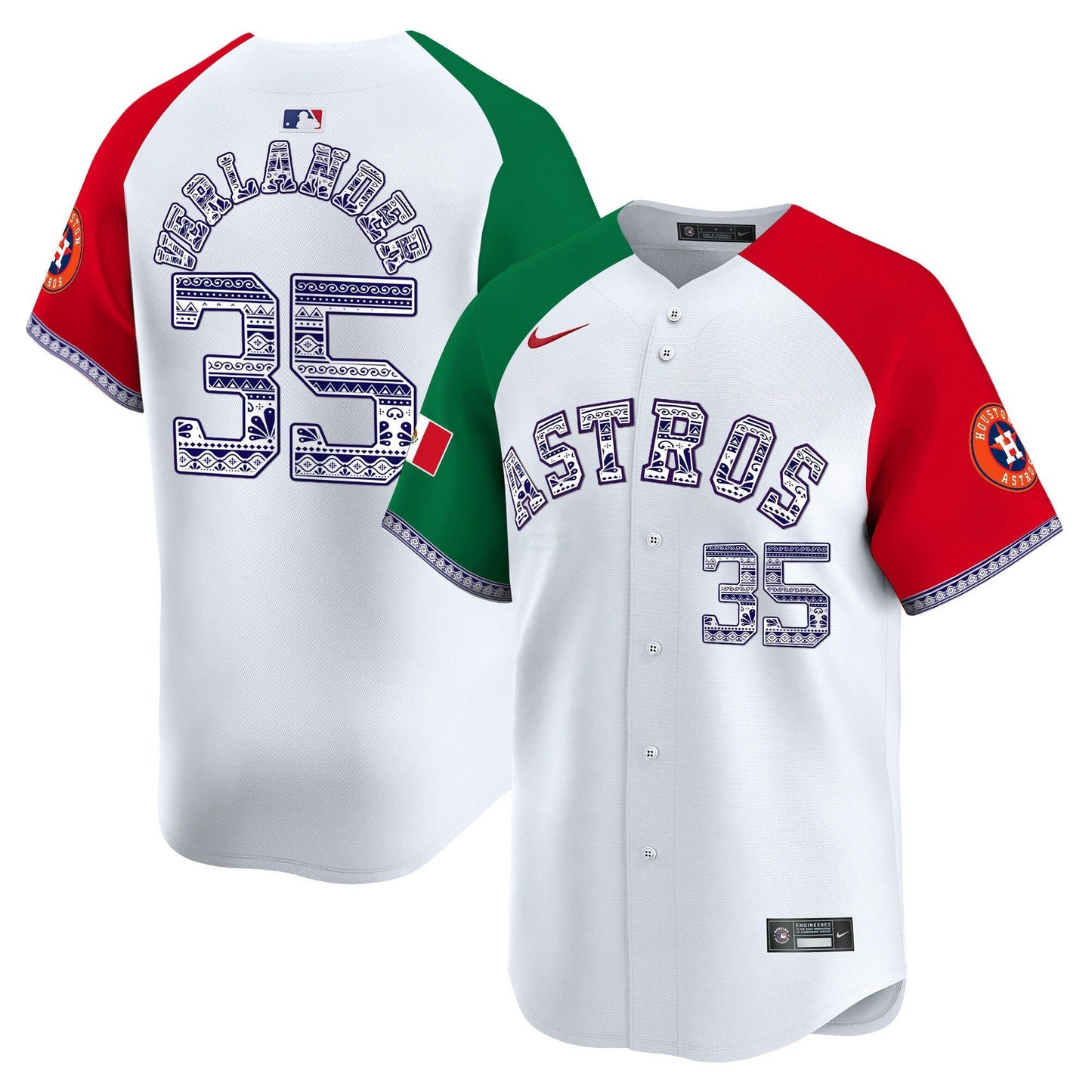 Camisa MLB Men’s Houston Mexico Vapor Premier Limited Jersey V2