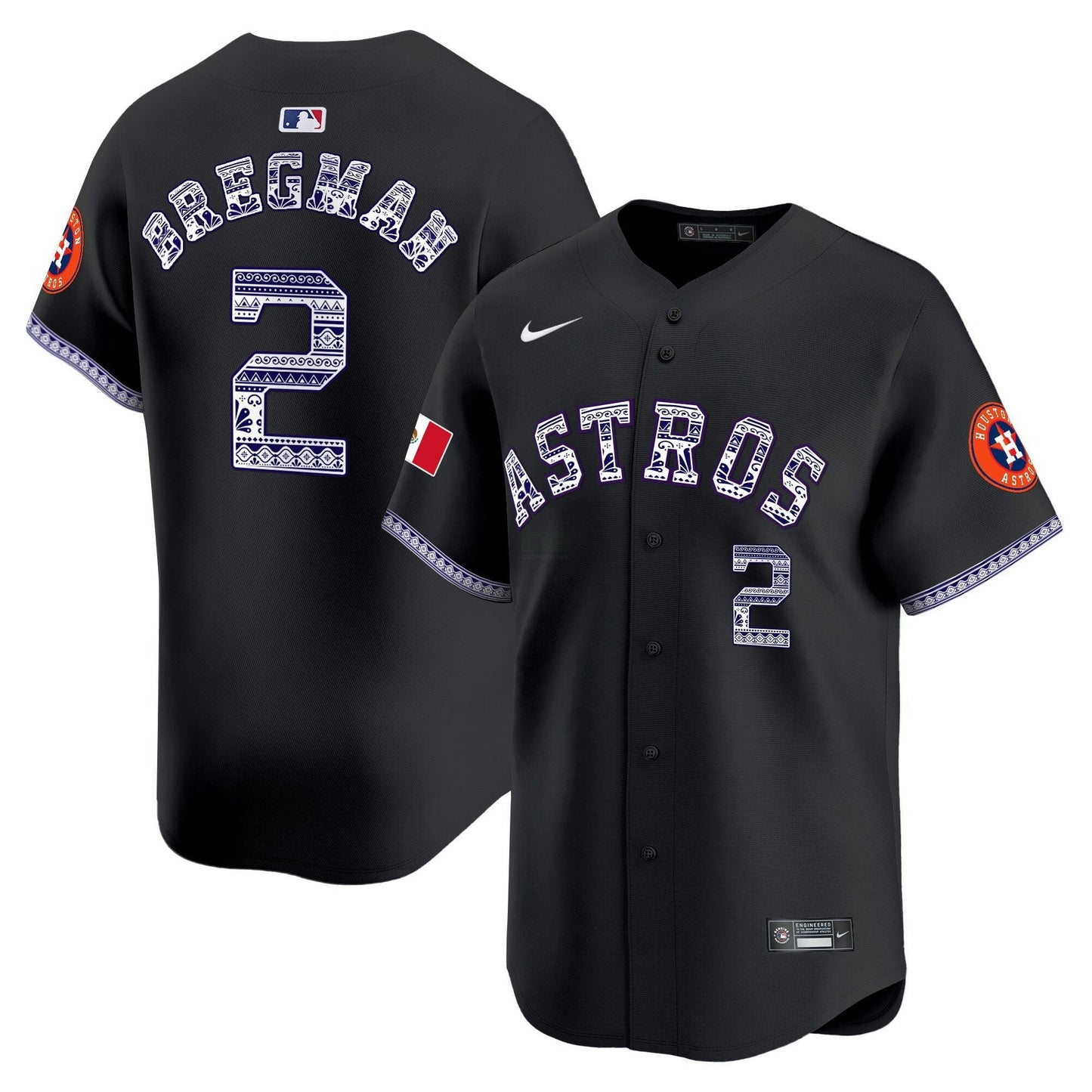 Camisa MLB Men’s Houston Mexico Vapor Premier Limited Jersey V2