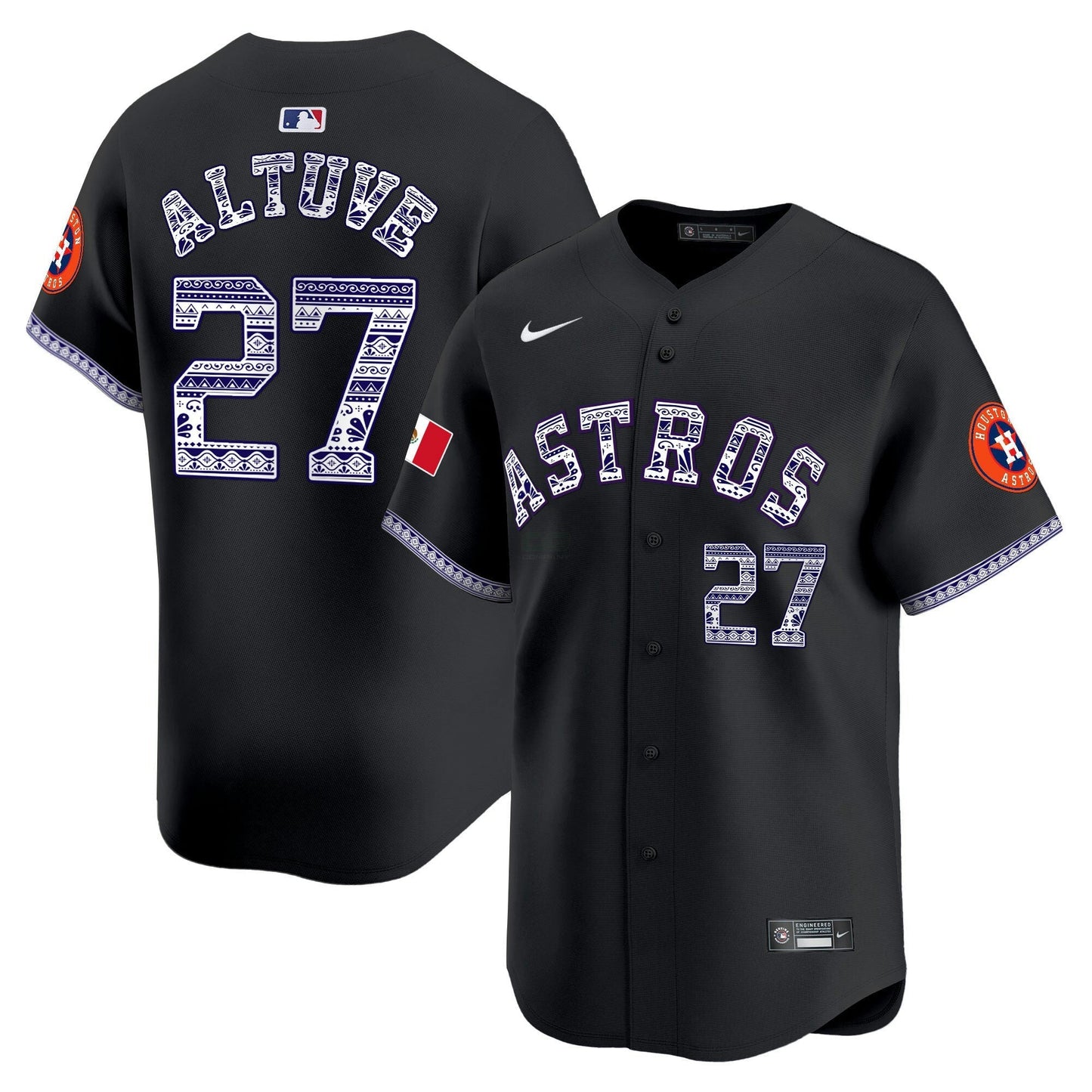 Camisa MLB Men’s Houston Mexico Vapor Premier Limited Jersey V2