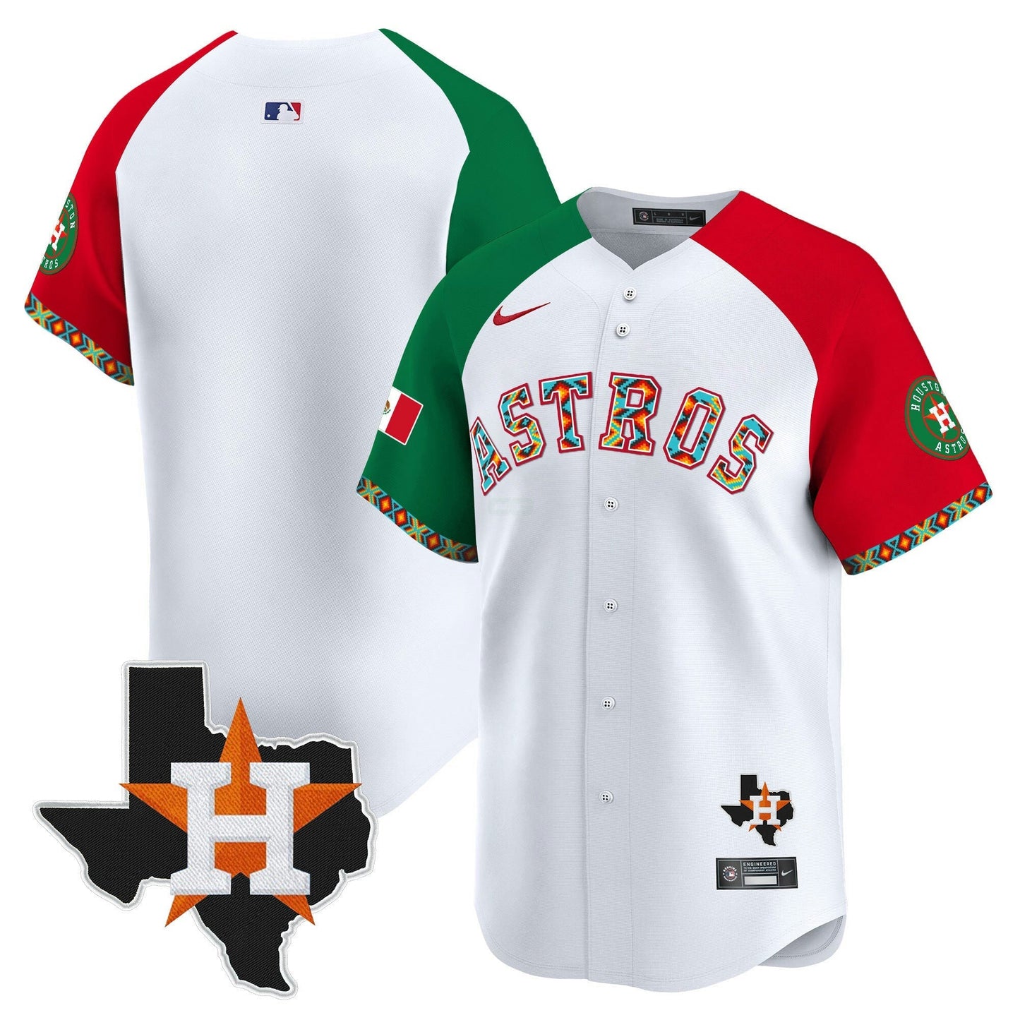 Camisa MLB Men’s Houston Mexico Vapor Premier Limited Jersey V3