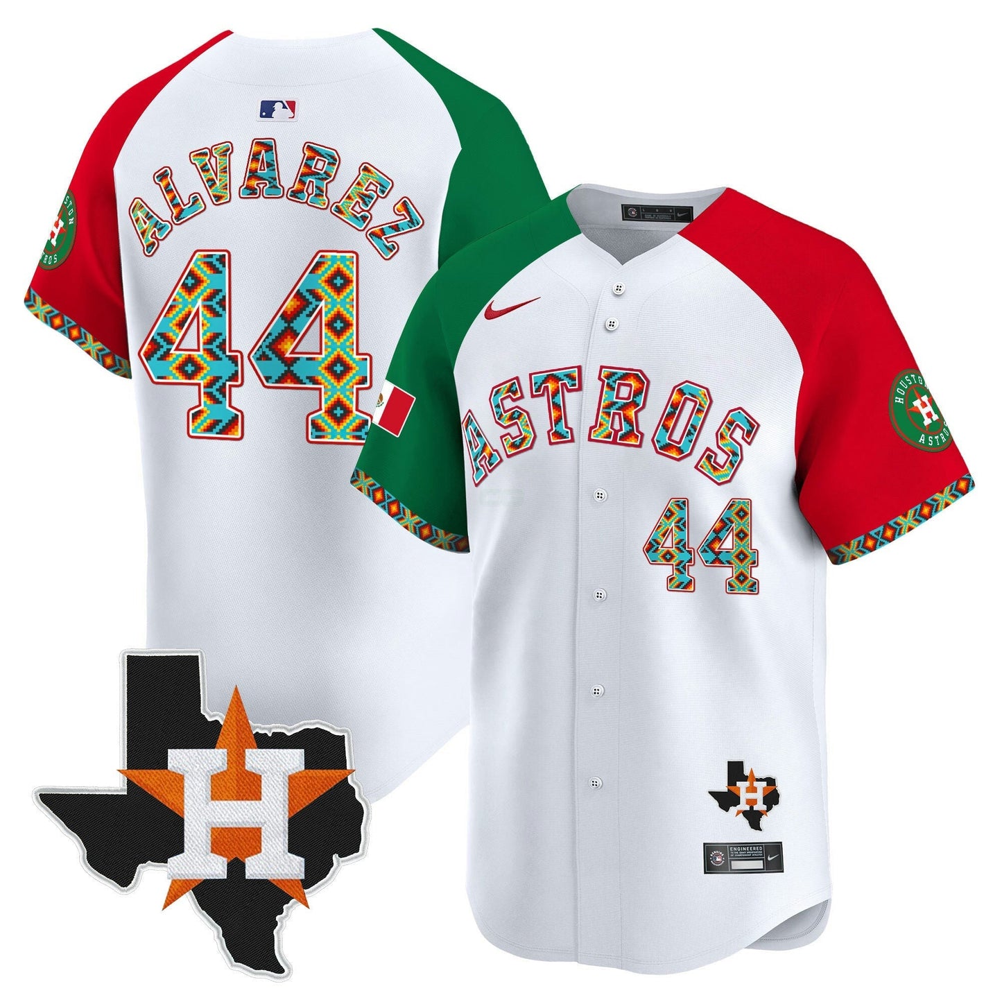 Camisa MLB Men’s Houston Mexico Vapor Premier Limited Jersey V3