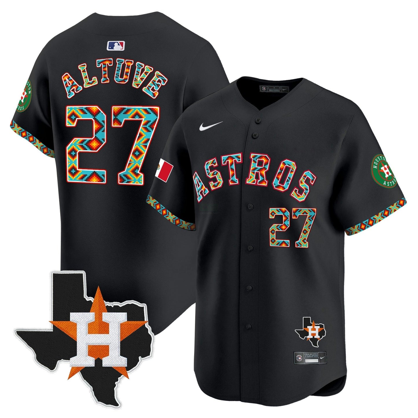 Camisa MLB Men’s Houston Mexico Vapor Premier Limited Jersey V3