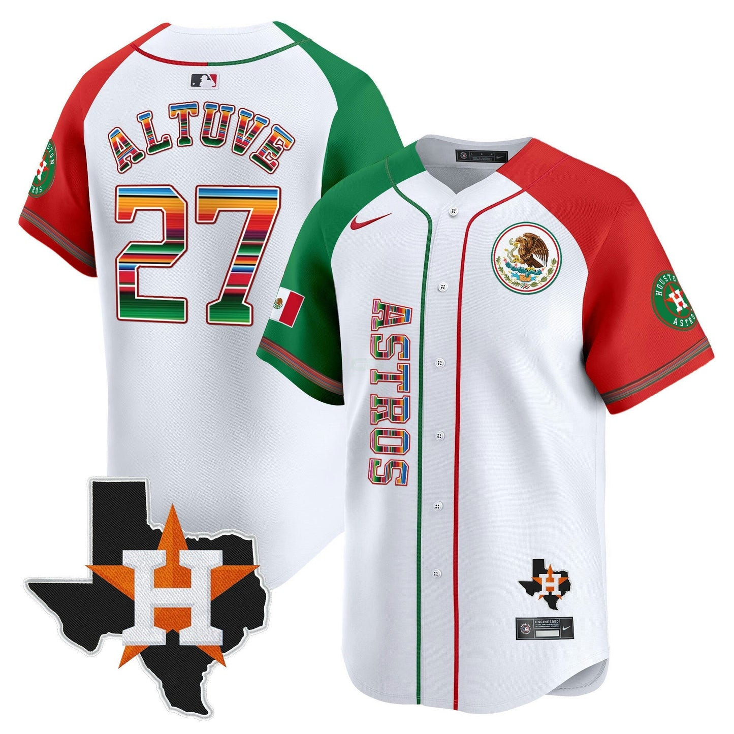 Camisa MLB Men’s Houston Mexico Vapor Premier Limited Jersey V4