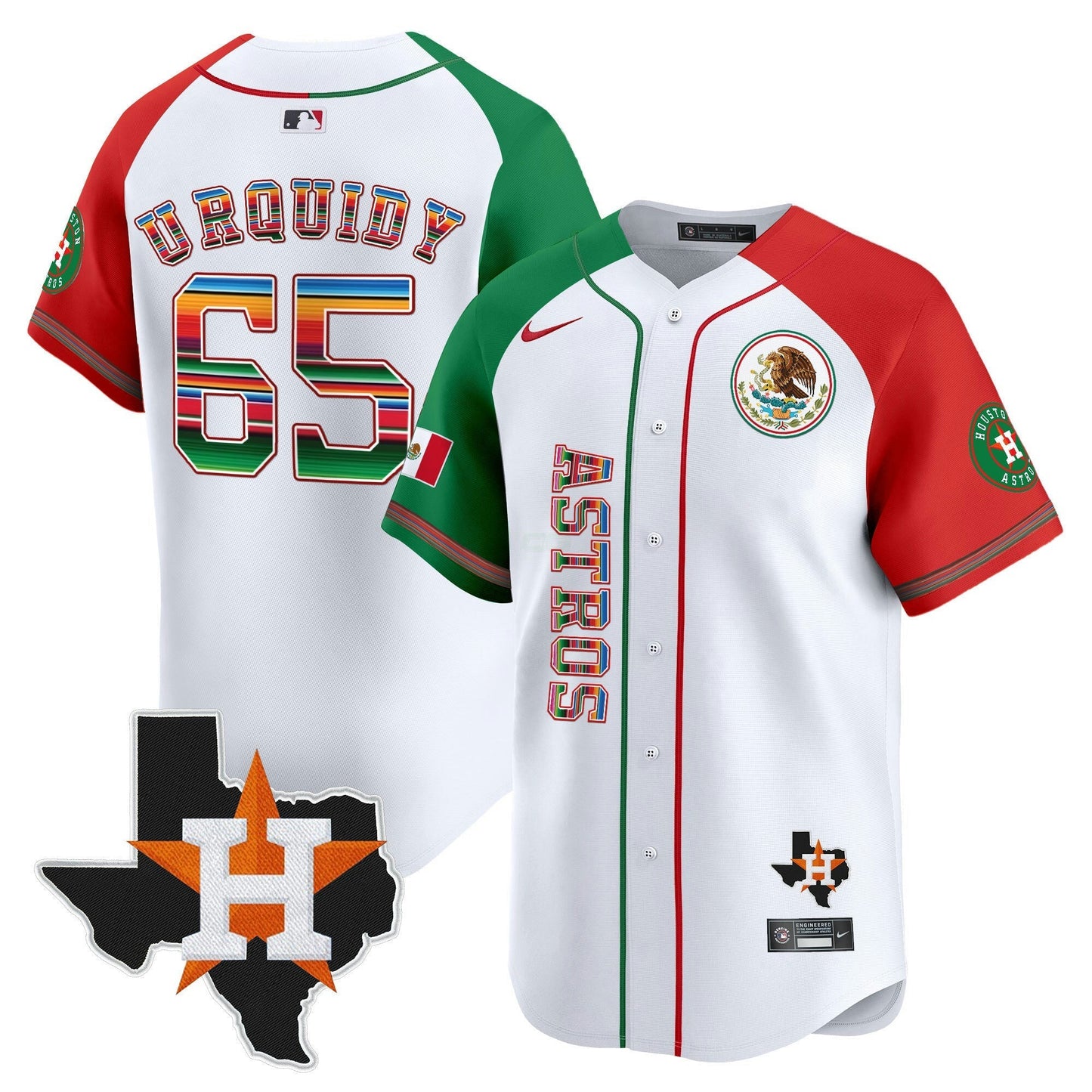 Camisa MLB Men’s Houston Mexico Vapor Premier Limited Jersey V4