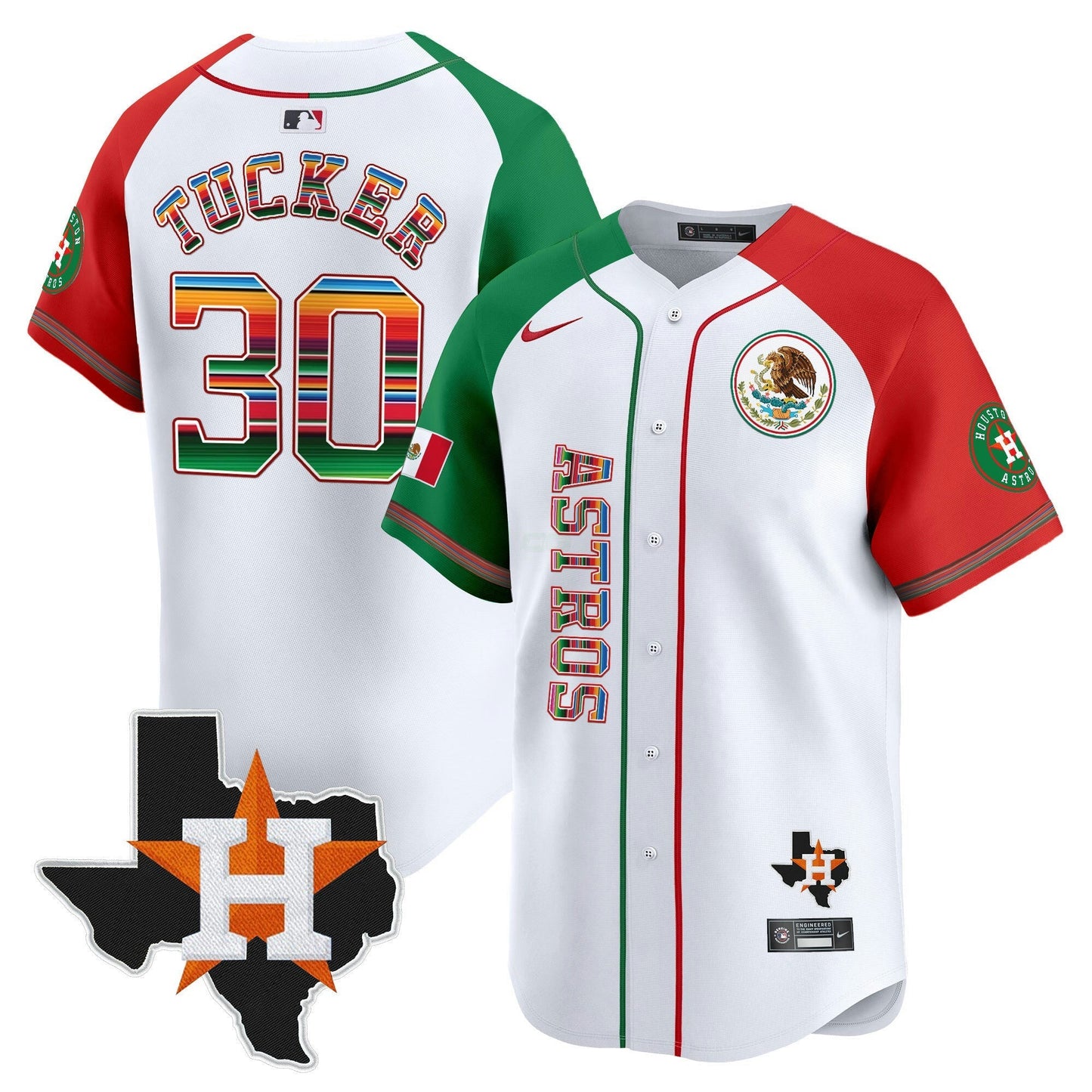 Camisa MLB Men’s Houston Mexico Vapor Premier Limited Jersey V4