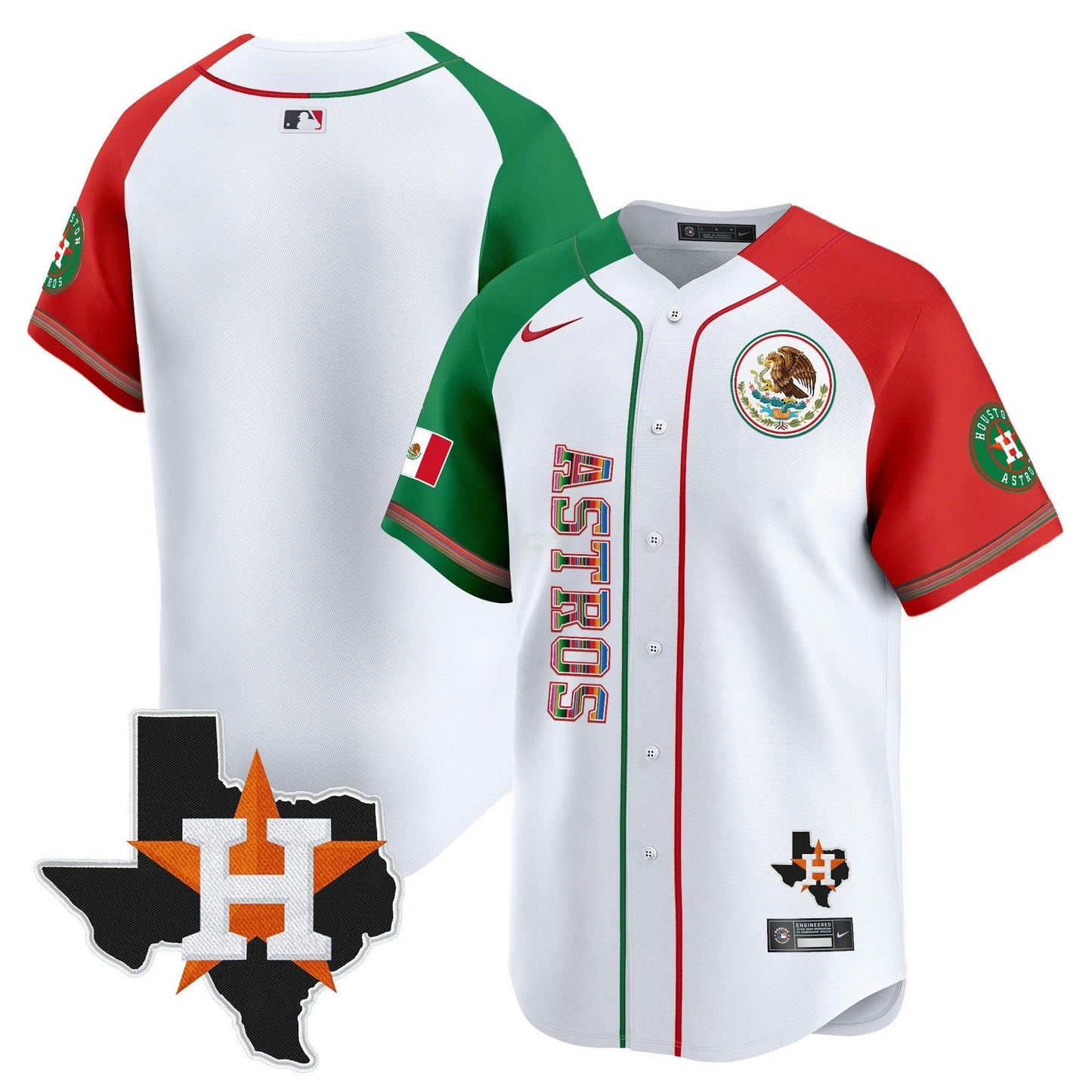 Camisa MLB Men’s Houston Mexico Vapor Premier Limited Jersey V4