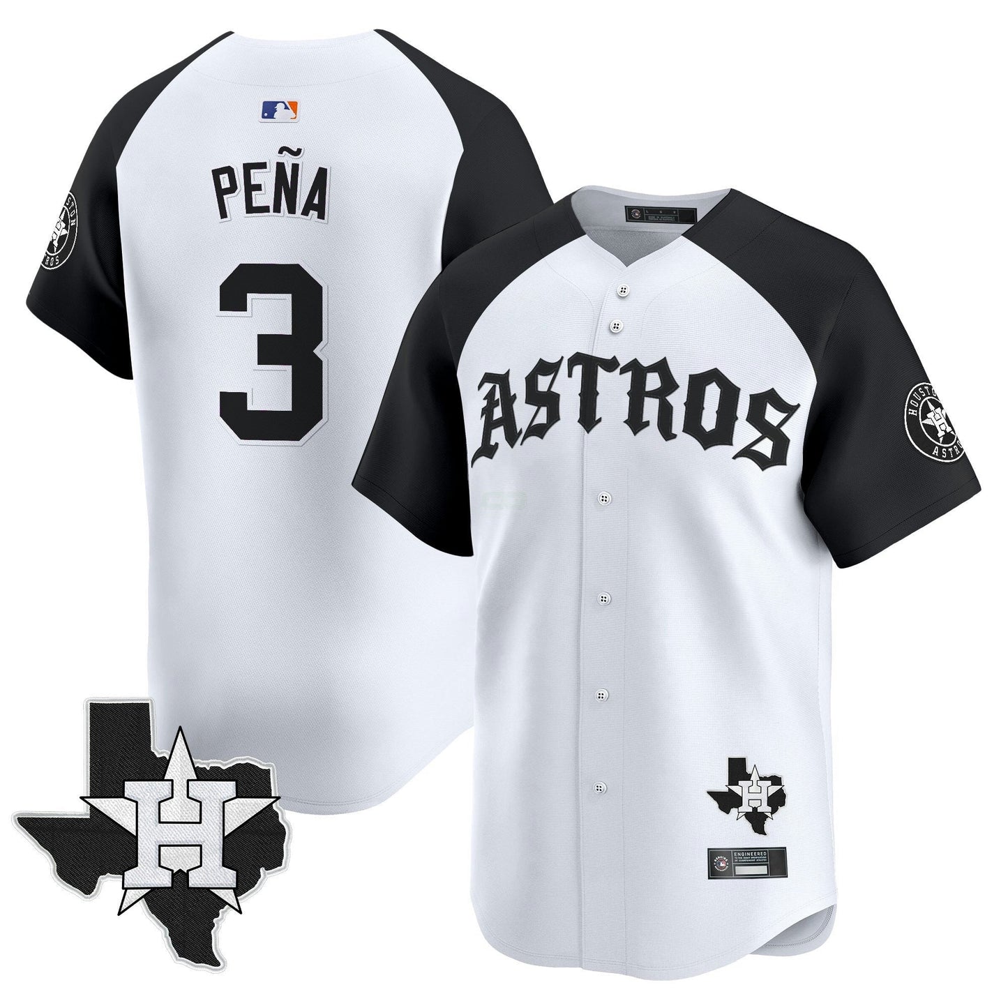 Camisa MLB Men’s Houston ‘Old English Edition’ Vapor Premier Limited Jersey