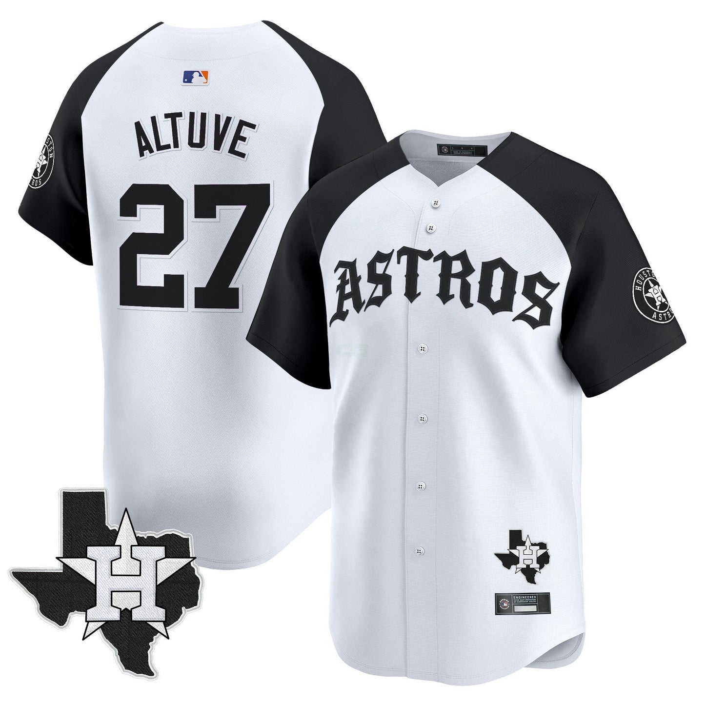 Camisa MLB Men’s Houston ‘Old English Edition’ Vapor Premier Limited Jersey