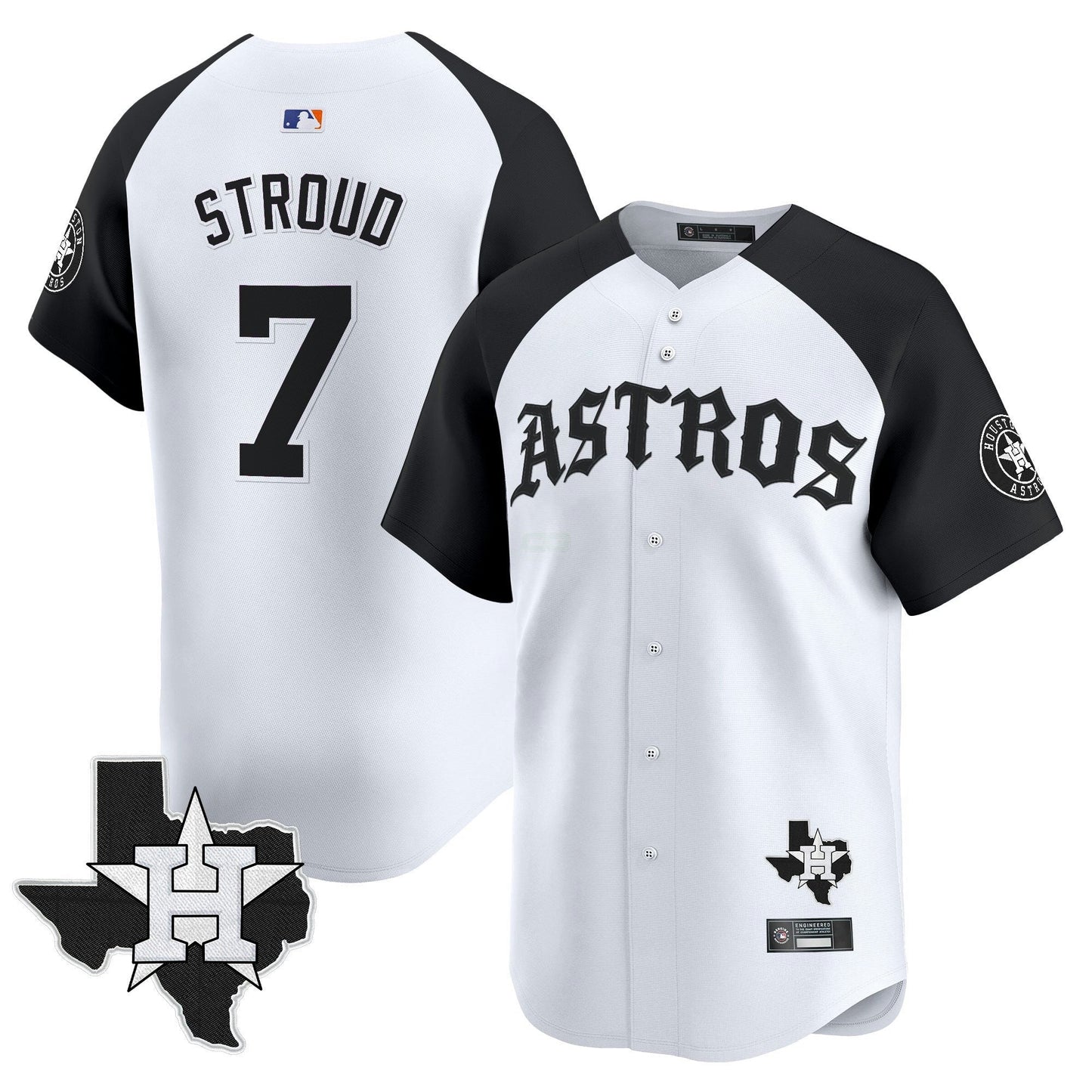 Camisa MLB Men’s Houston ‘Old English Edition’ Vapor Premier Limited Jersey