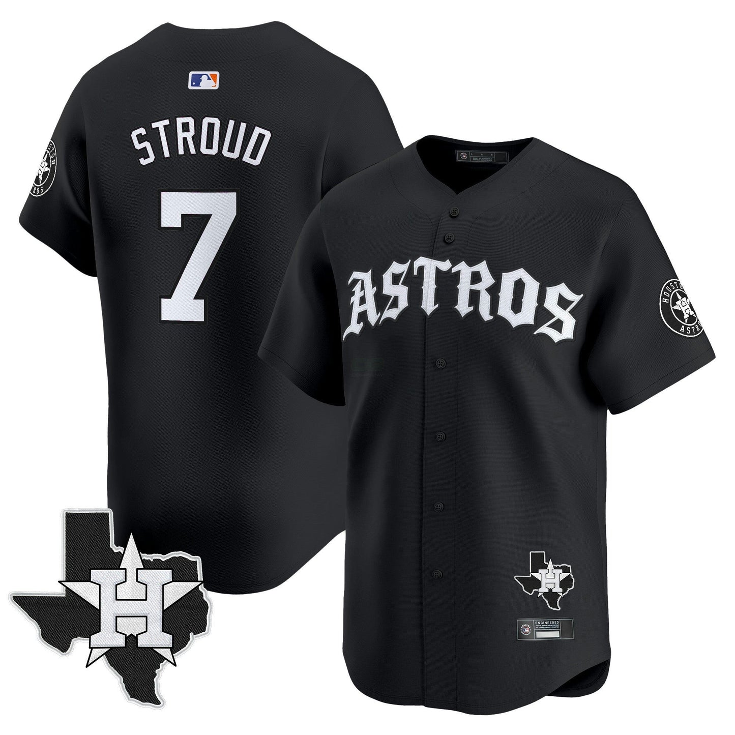Camisa MLB Men’s Houston ‘Old English Edition’ Vapor Premier Limited Jersey