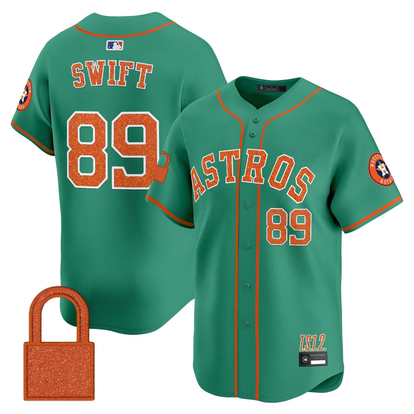 Camisa MLB Men’s Houston ‘Taylor Swift – TS12 – The Life of a Showgirl’ Vapor Premier Limited Jersey