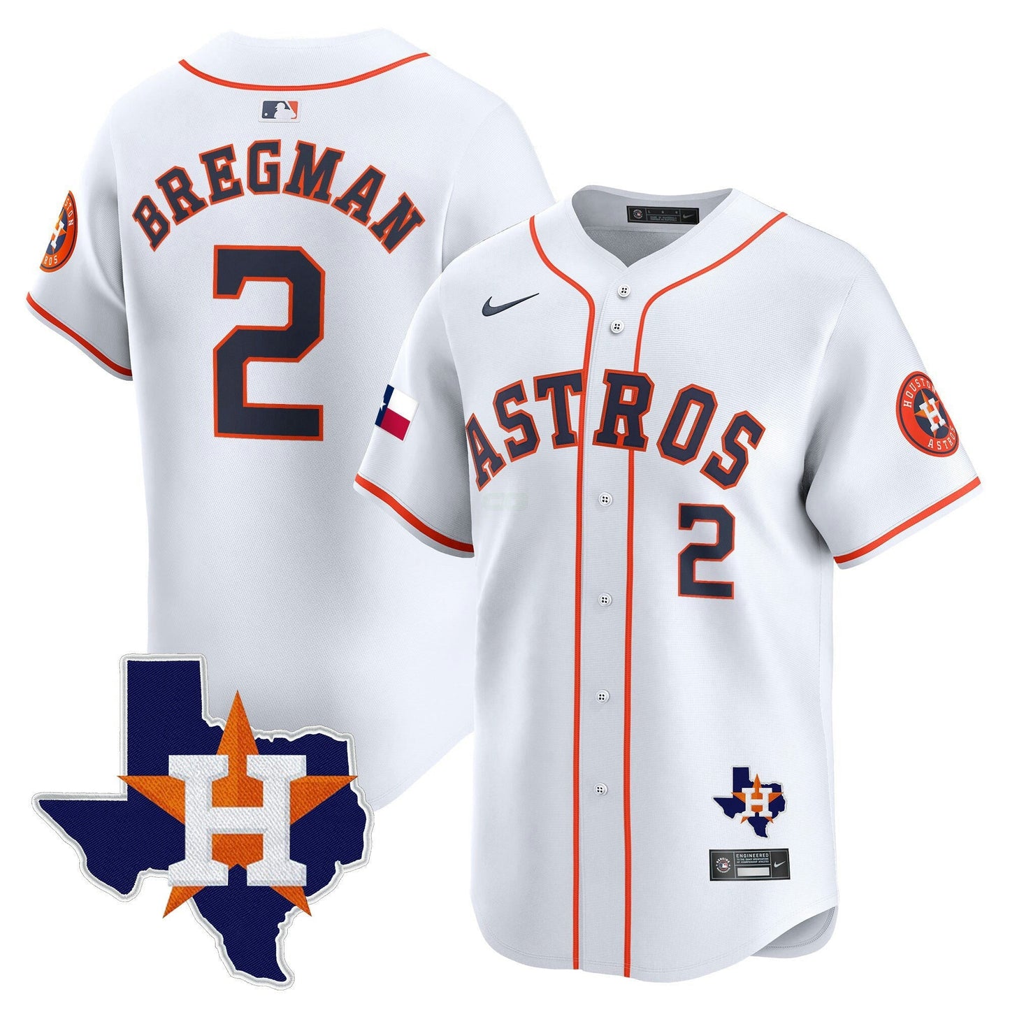 Camisa MLB Men’s Houston Texas Patch Vapor Premier Limited Jersey