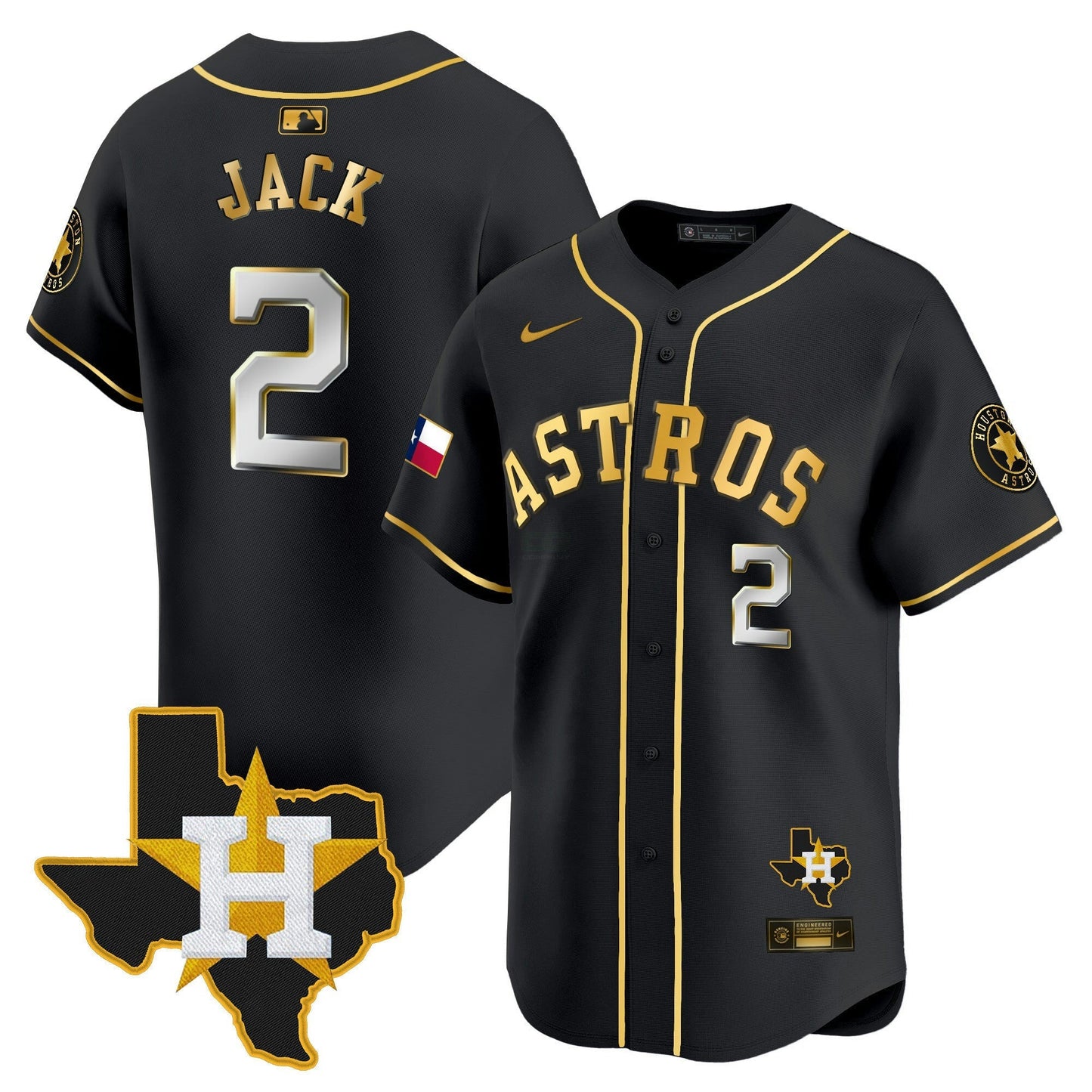 Camisa MLB Men’s Houston Texas Patch Vapor Premier Limited Jersey