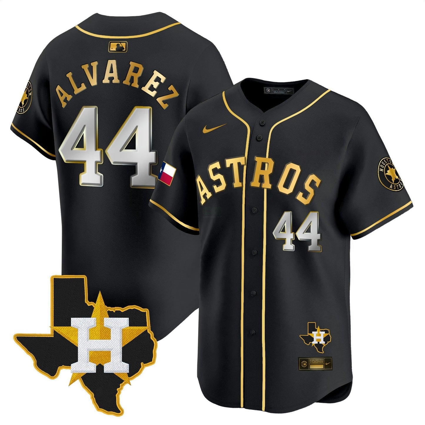 Camisa MLB Men’s Houston Texas Patch Vapor Premier Limited Jersey