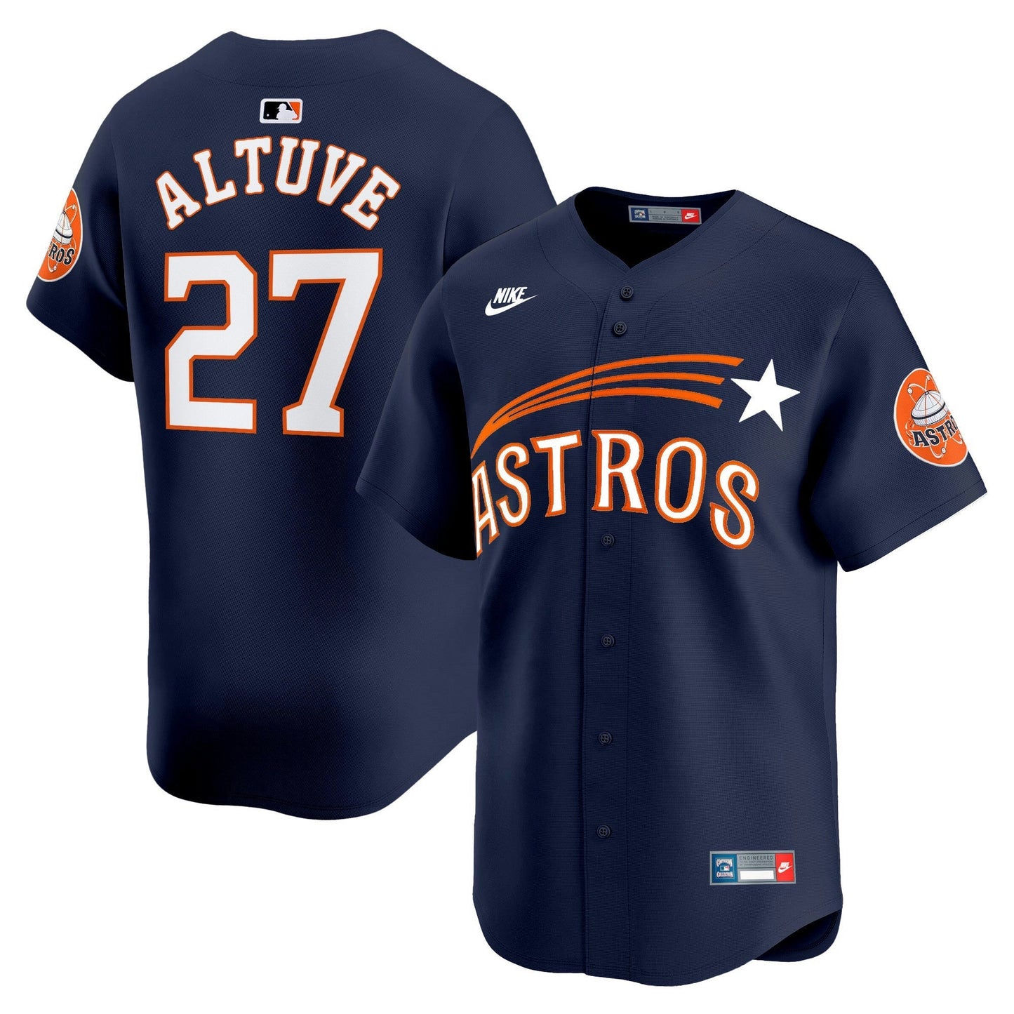 Camisa MLB Men’s Houston Throwback Cooperstown Vapor Premier Limited Jersey