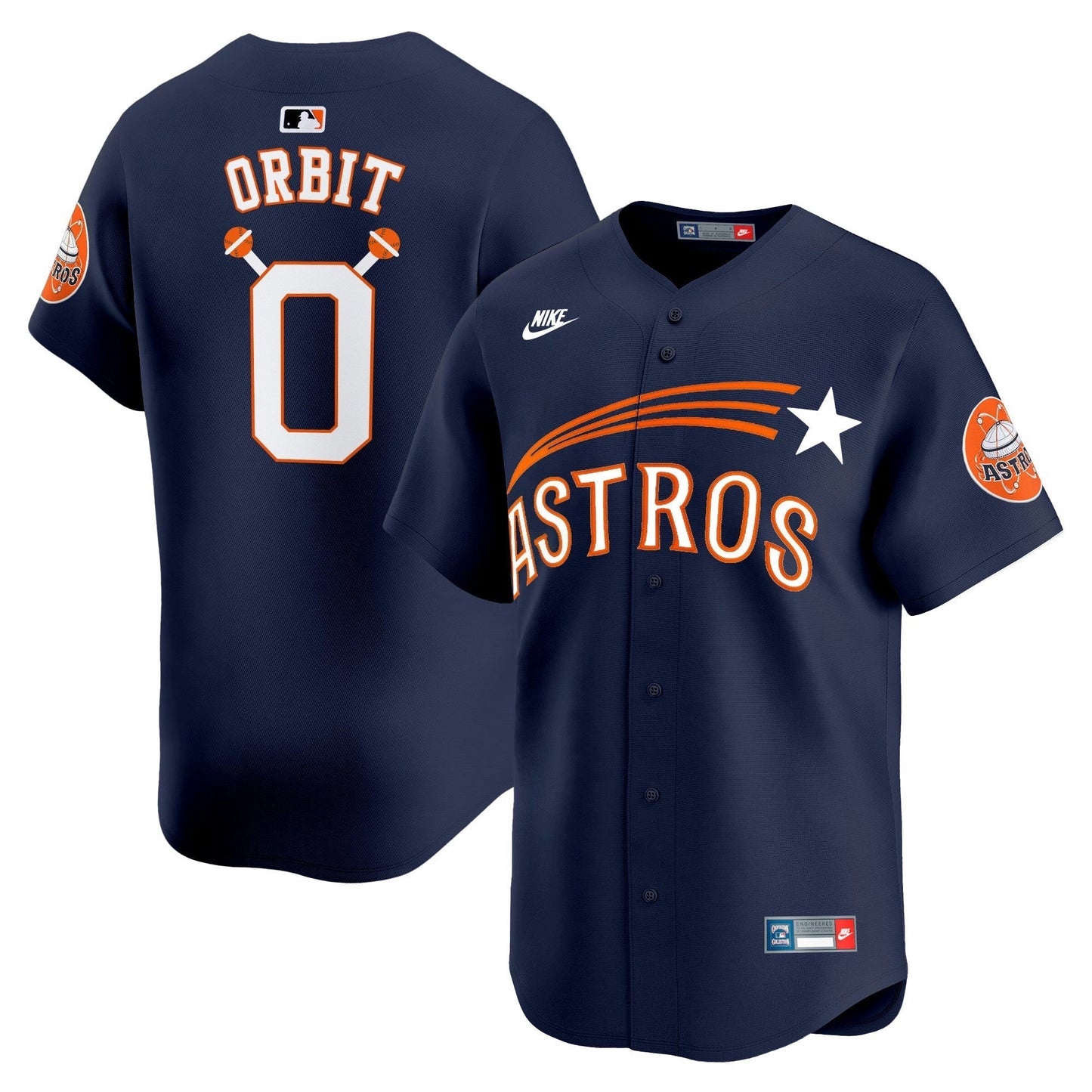 Camisa MLB Men’s Houston Throwback Cooperstown Vapor Premier Limited Jersey