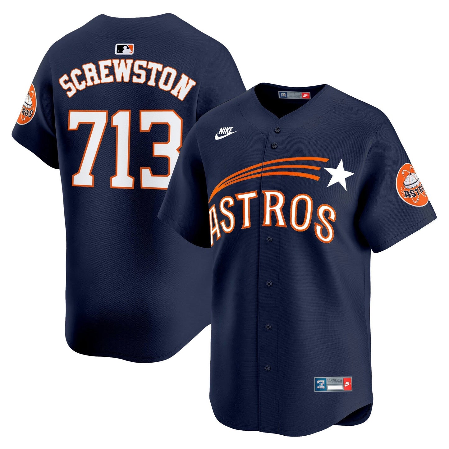Camisa MLB Men’s Houston Throwback Cooperstown Vapor Premier Limited Jersey