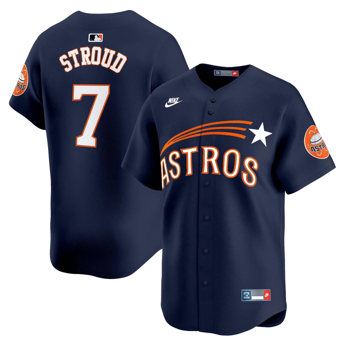 Camisa MLB Men’s Houston Throwback Cooperstown Vapor Premier Limited Jersey