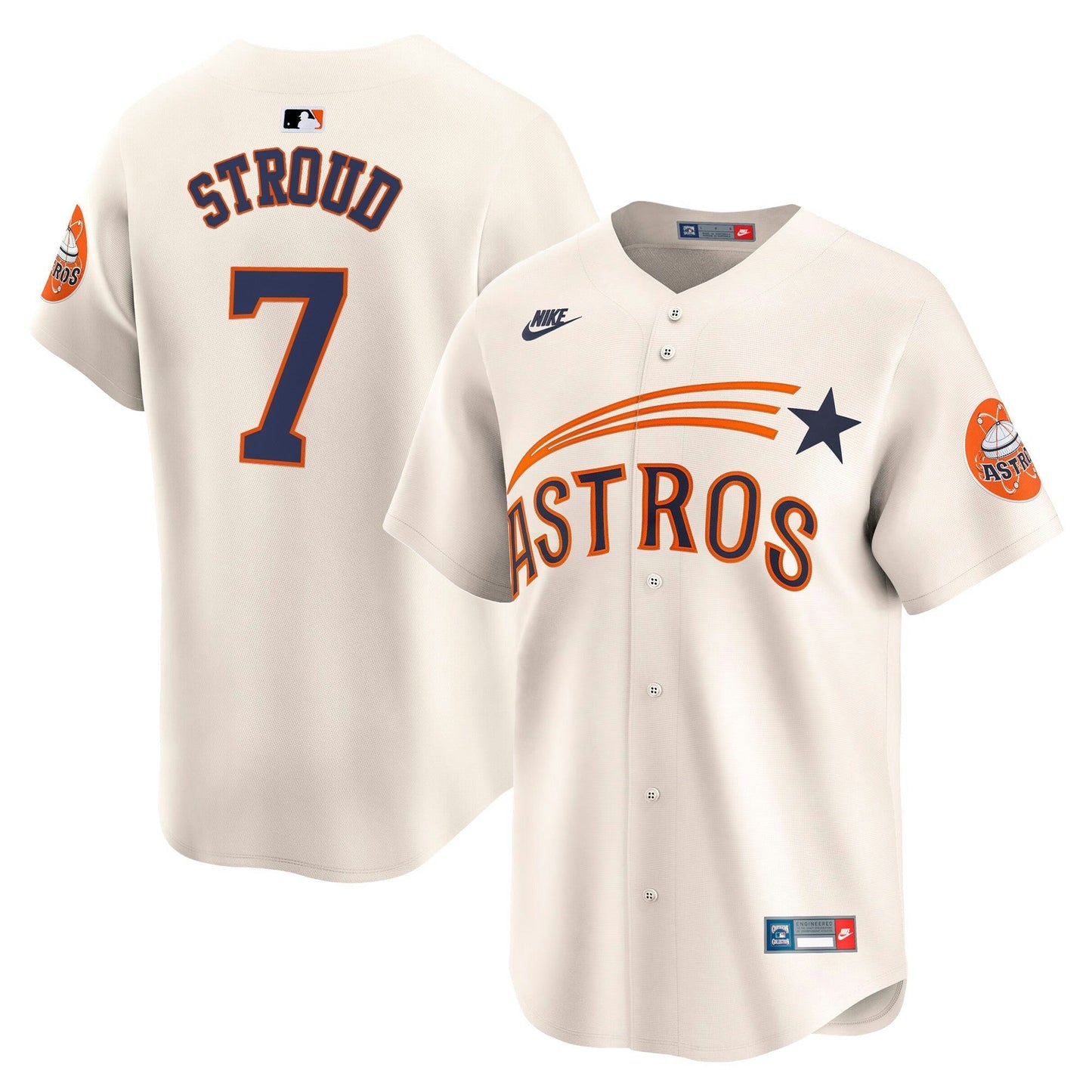 Camisa MLB Men’s Houston Throwback Cooperstown Vapor Premier Limited Jersey