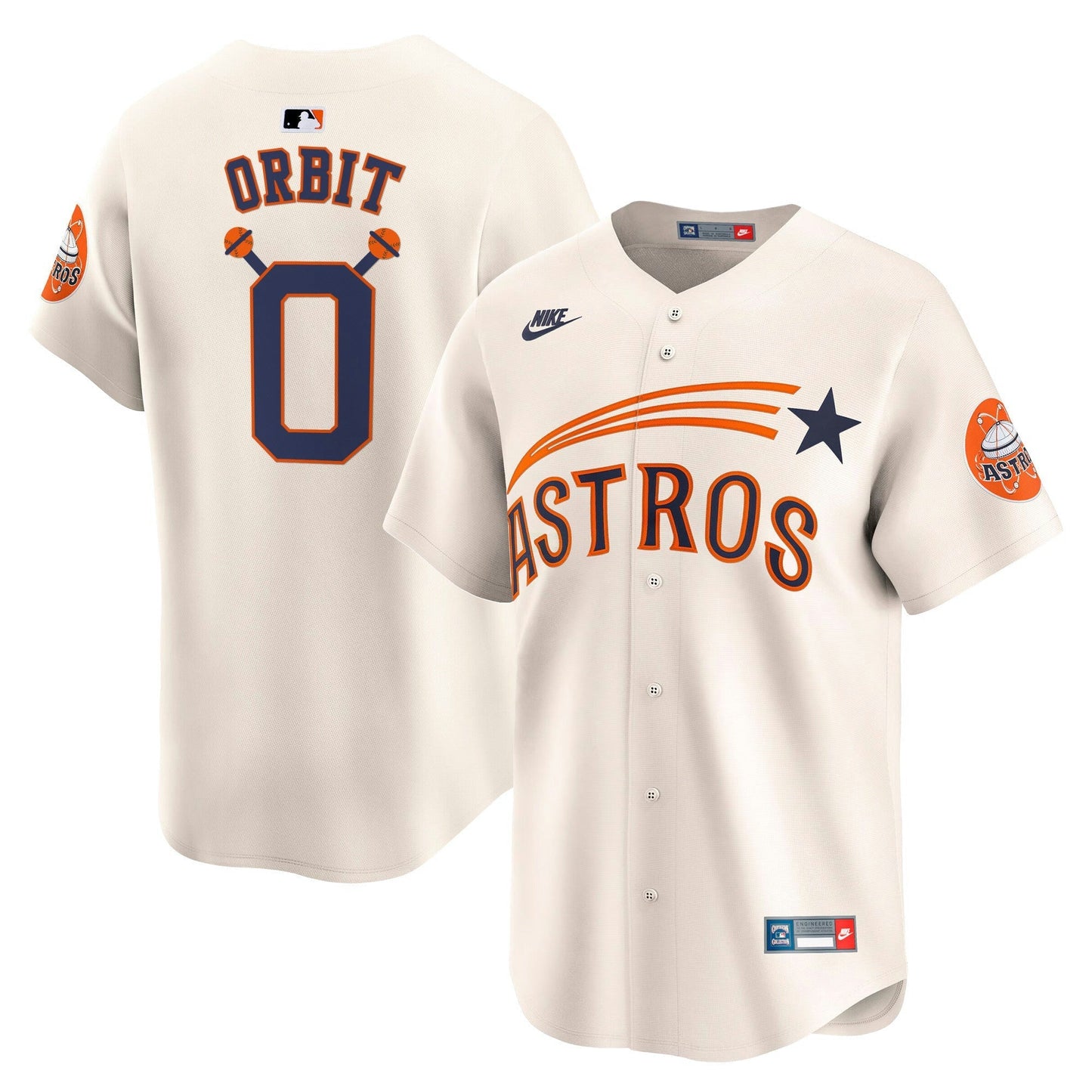 Camisa MLB Men’s Houston Throwback Cooperstown Vapor Premier Limited Jersey