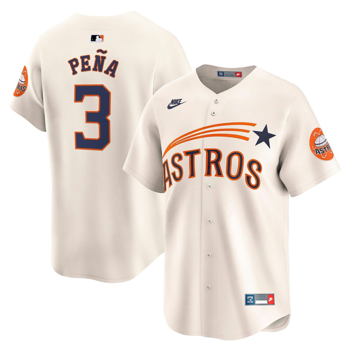 Camisa MLB Men’s Houston Throwback Cooperstown Vapor Premier Limited Jersey