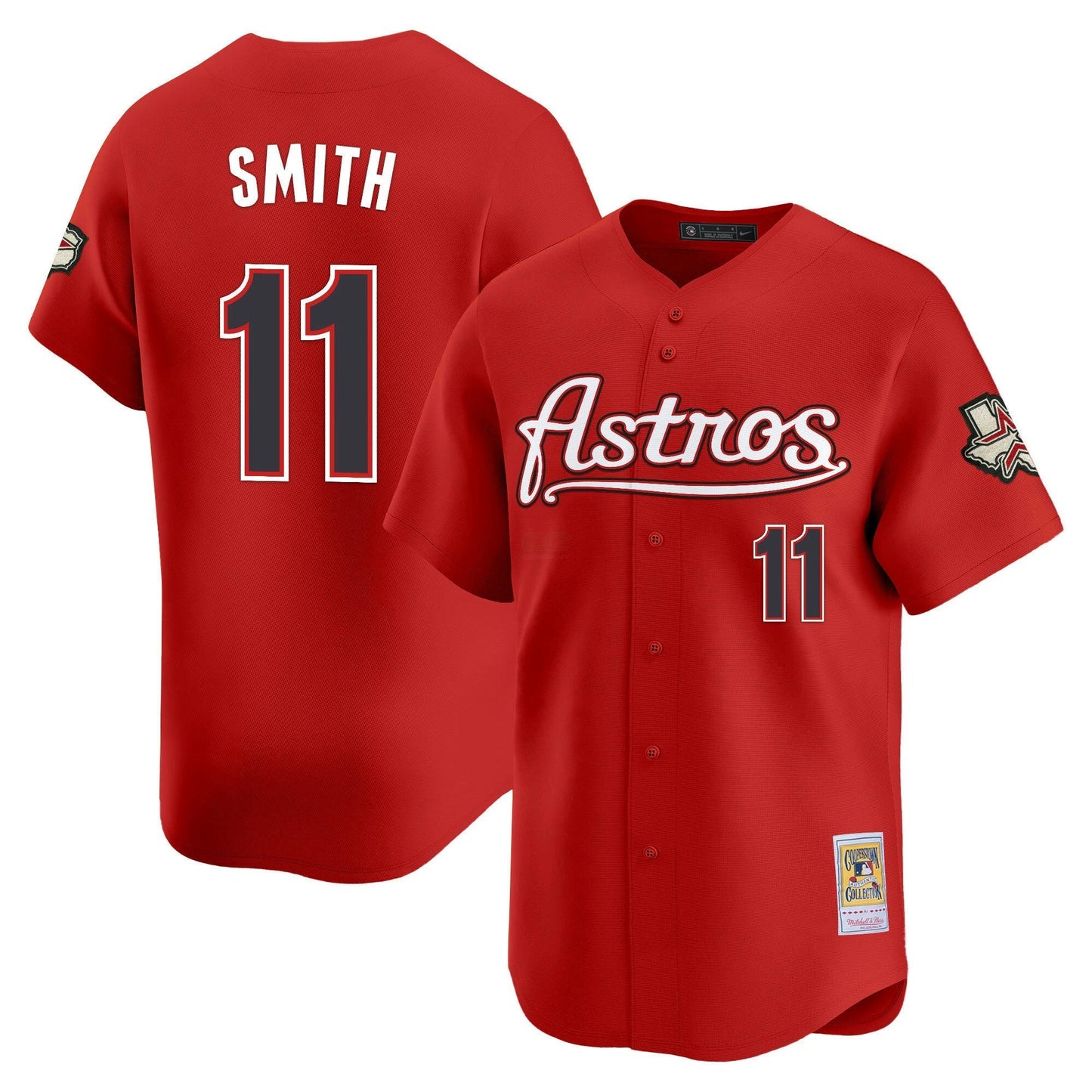 Camisa MLB Men’s Houston Throwback Vapor Premier Limited Jersey