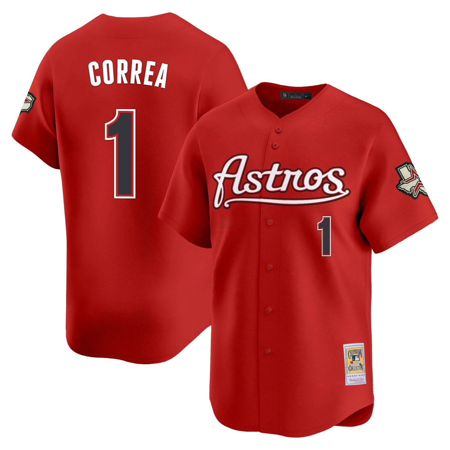 Camisa MLB Men’s Houston Throwback Vapor Premier Limited Jersey