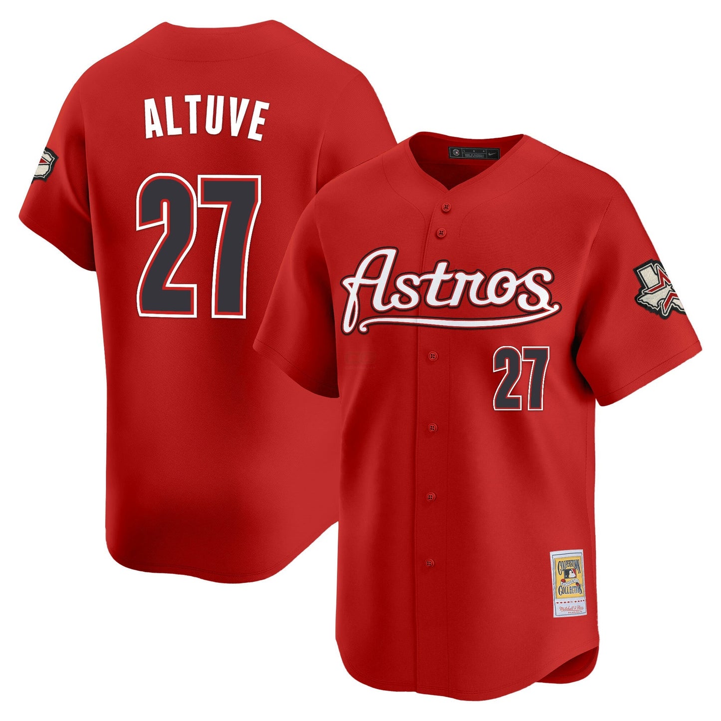 Camisa MLB Men’s Houston Throwback Vapor Premier Limited Jersey