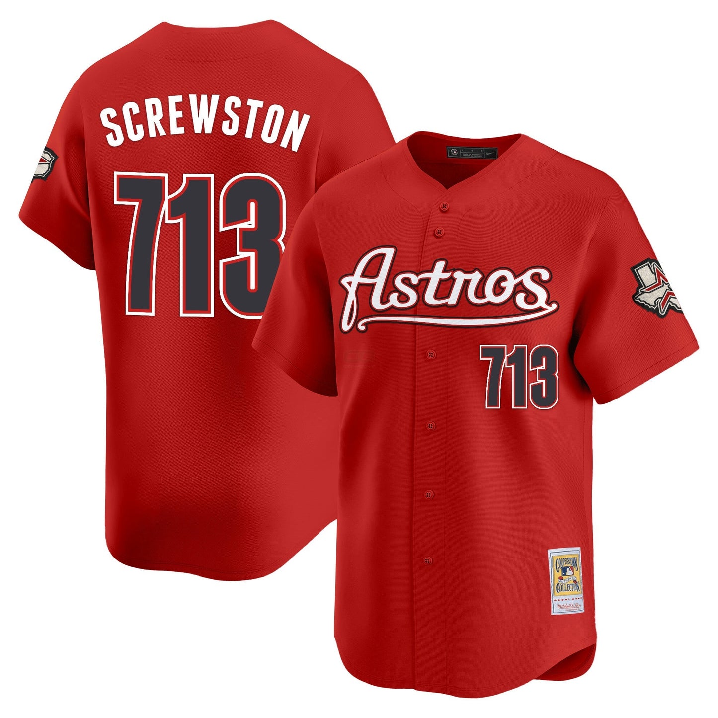 Camisa MLB Men’s Houston Throwback Vapor Premier Limited Jersey