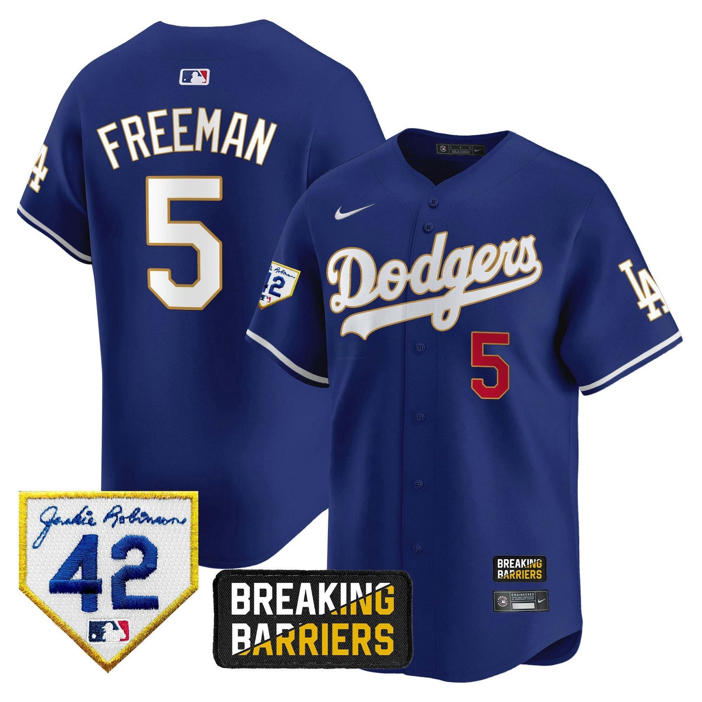 Camisa MLB Men’s Jackie Robinson Breaking Barriers Patch Vapor Premier Limited Jersey