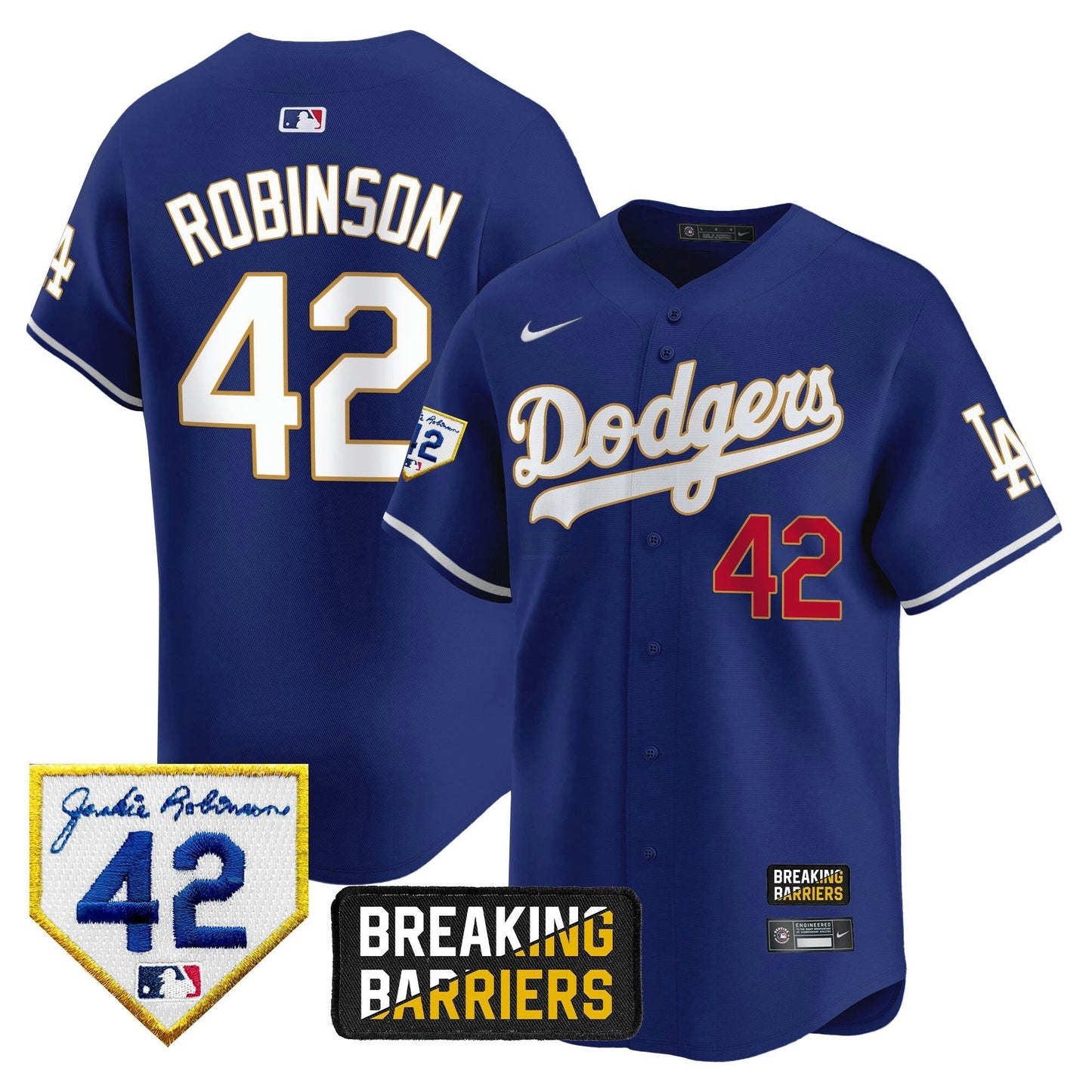 Camisa MLB Men’s Jackie Robinson Breaking Barriers Patch Vapor Premier Limited Jersey