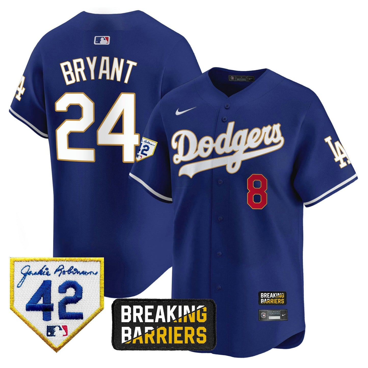Camisa MLB Men’s Jackie Robinson Breaking Barriers Patch Vapor Premier Limited Jersey