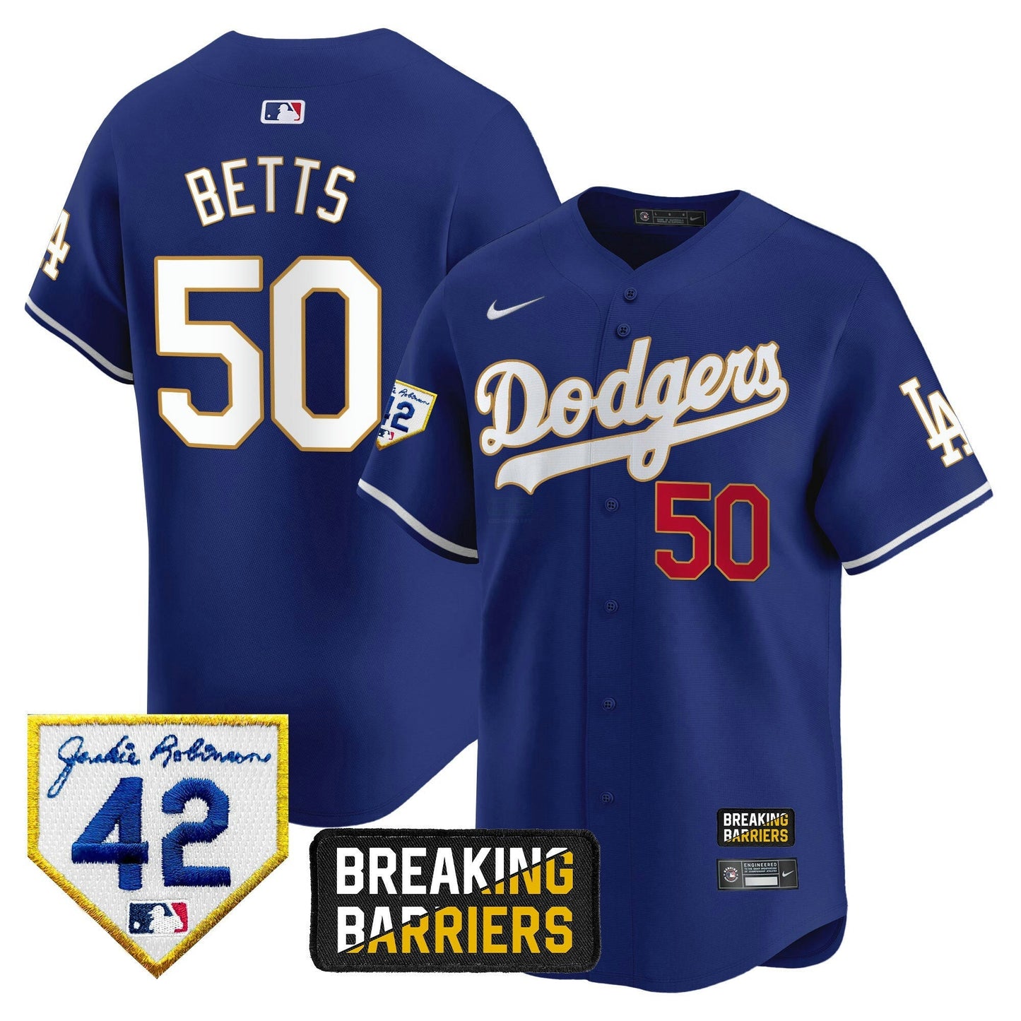 Camisa MLB Men’s Jackie Robinson Breaking Barriers Patch Vapor Premier Limited Jersey