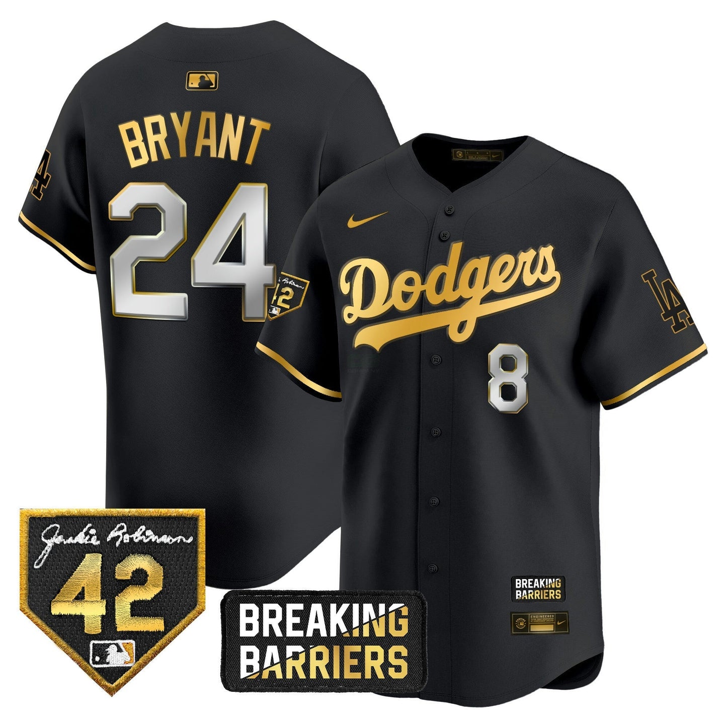 Camisa MLB Men’s Jackie Robinson Breaking Barriers Patch Vapor Premier Limited Jersey