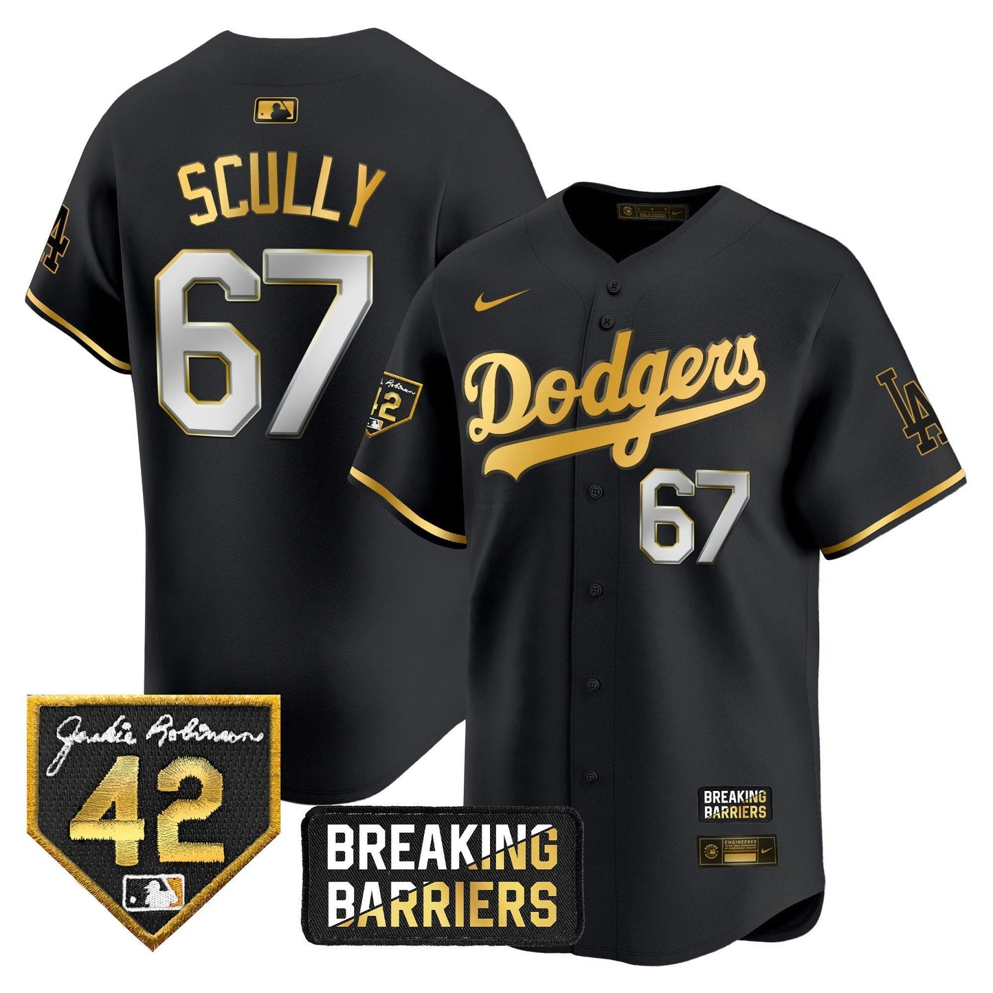 Camisa MLB Men’s Jackie Robinson Breaking Barriers Patch Vapor Premier Limited Jersey