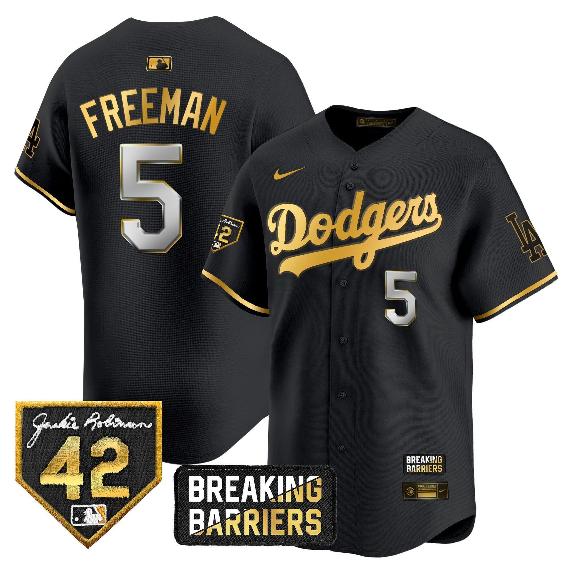 Camisa MLB Men’s Jackie Robinson Breaking Barriers Patch Vapor Premier Limited Jersey