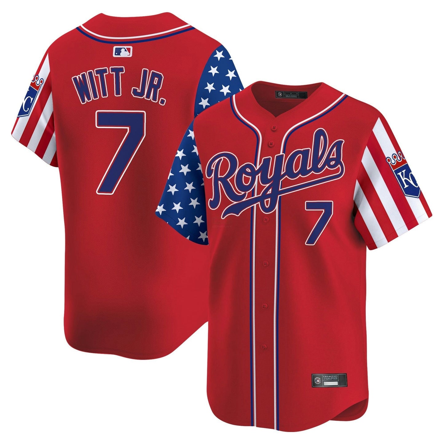 Camisa MLB Men’s Kansas City 2025 Independence Day Vapor Premier Limited Jersey
