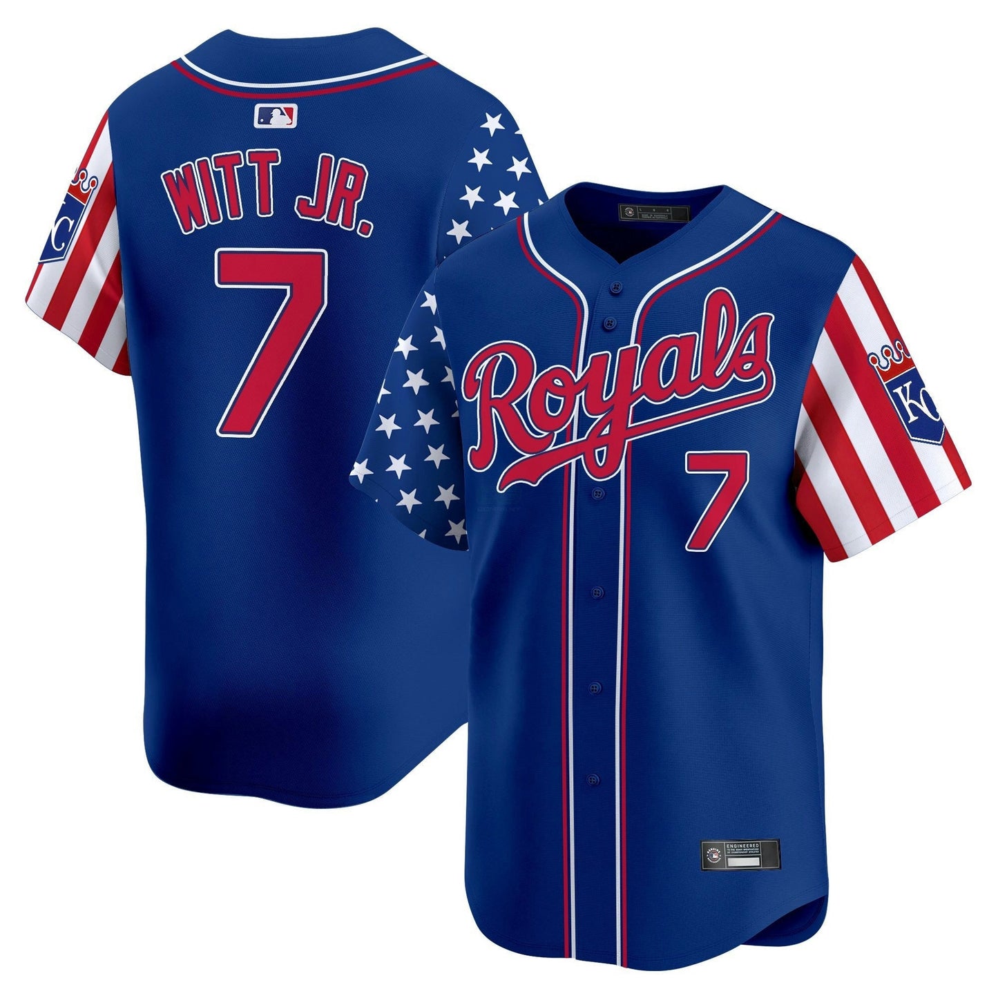 Camisa MLB Men’s Kansas City 2025 Independence Day Vapor Premier Limited Jersey