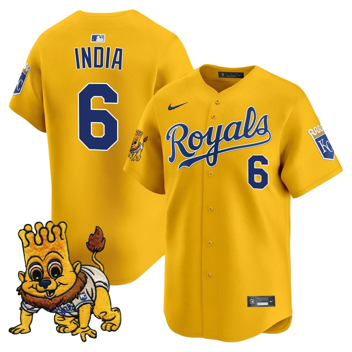 Camisa MLB Men’s Kansas City Sluggerrr Patch Vapor Premier Limited Jersey