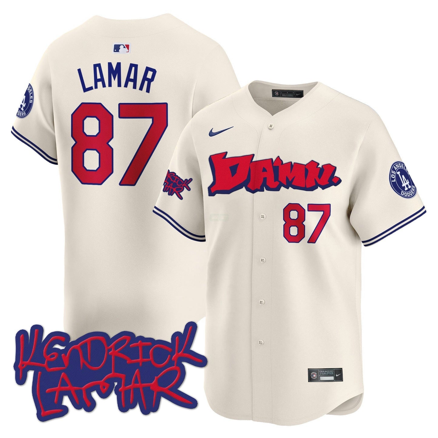Camisa MLB Men’s Kendrick Lamar Vapor Premier Limited Jersey