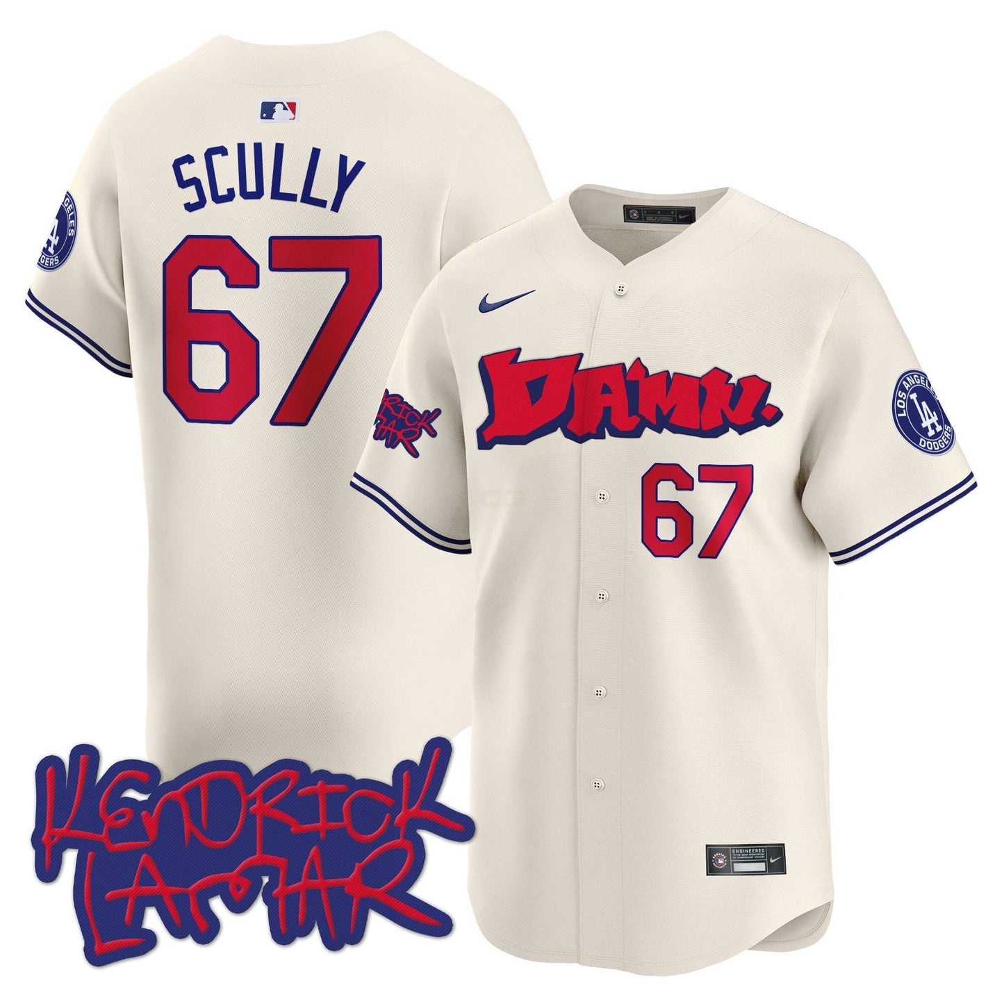Camisa MLB Men’s Kendrick Lamar Vapor Premier Limited Jersey