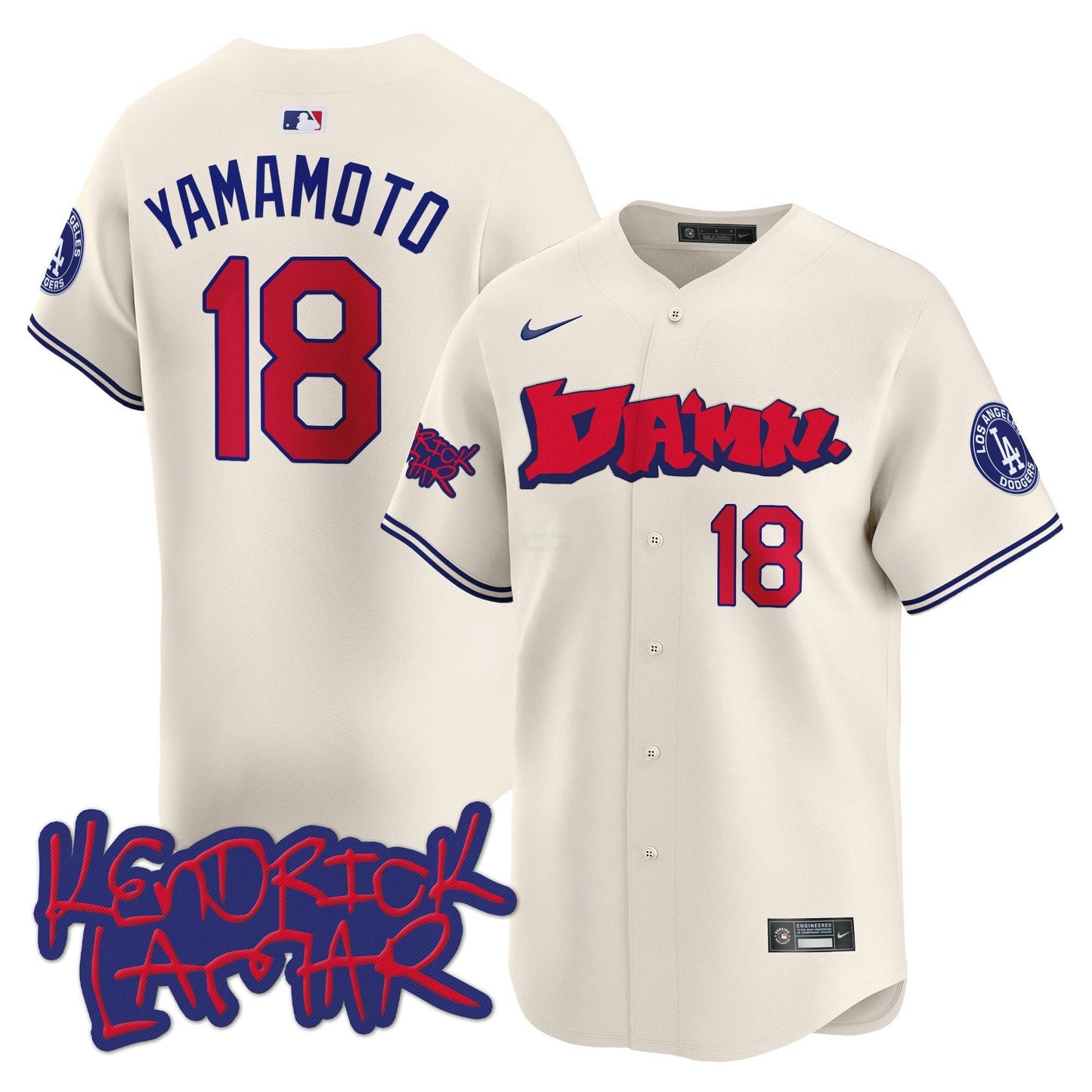 Camisa MLB Men’s Kendrick Lamar Vapor Premier Limited Jersey