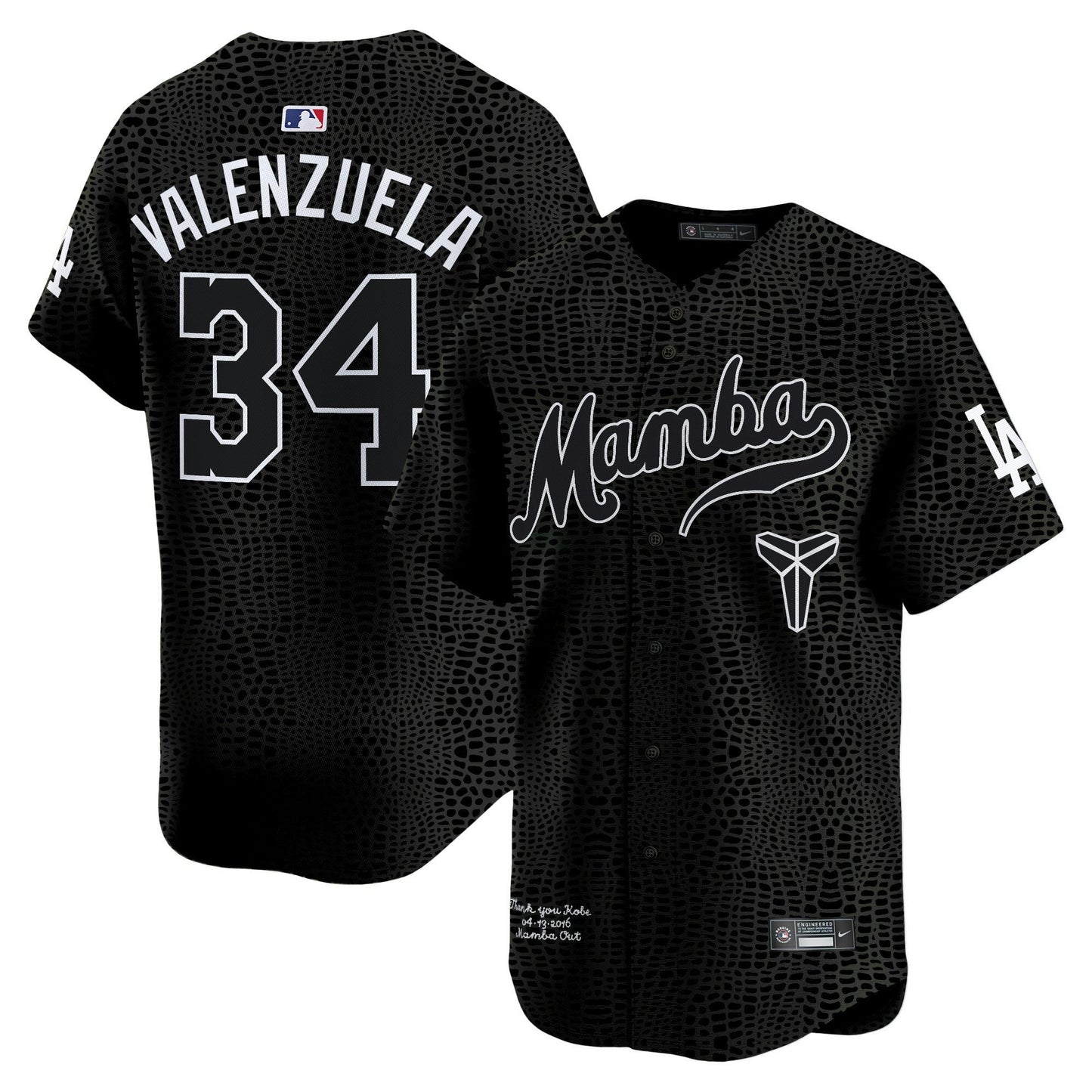 Camisa MLB Men’s Kobe Bryant Mamba Vapor Premier Limited Jersey