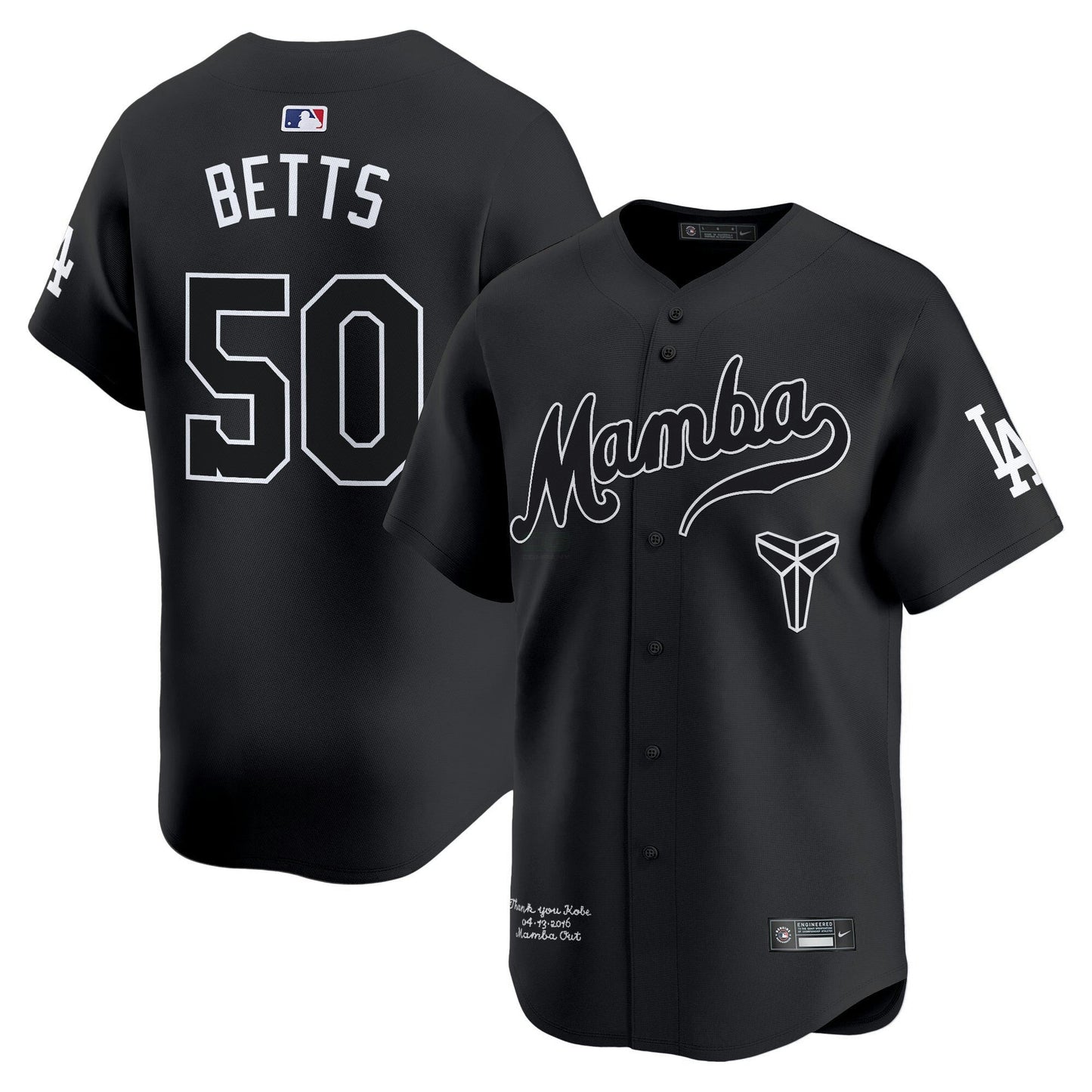 Camisa MLB Men’s Kobe Bryant Mamba Vapor Premier Limited Jersey