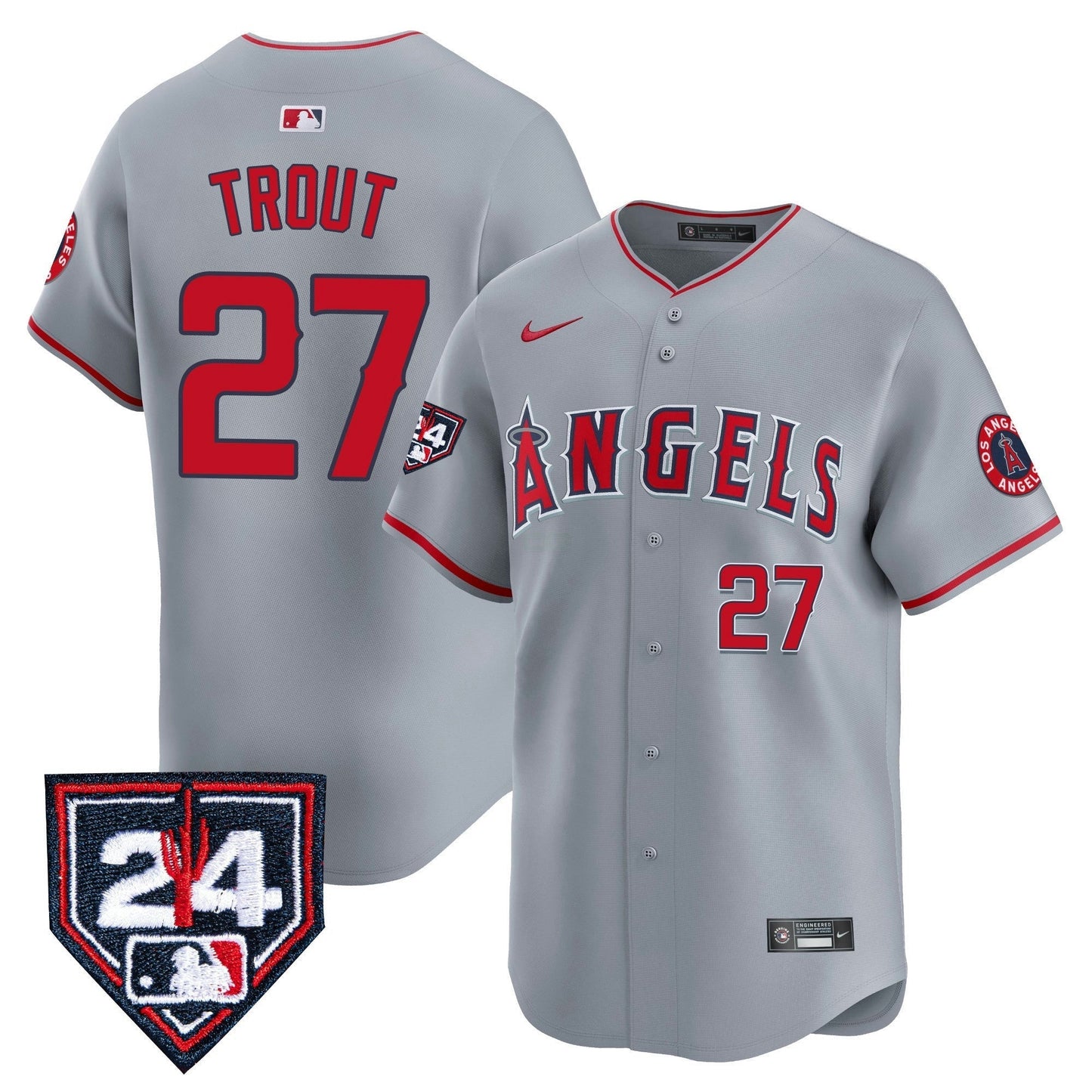 Camisa MLB Men’s Los Angeles 2024 Spring Training Patch Vapor Premier Limited Jersey