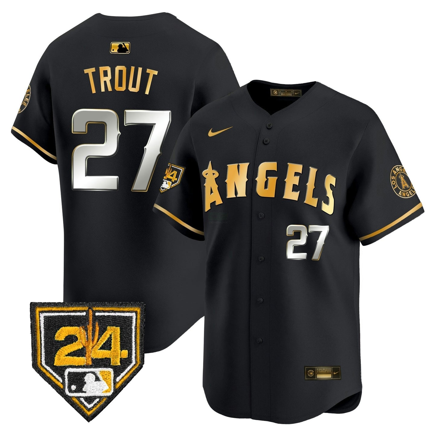 Camisa MLB Men’s Los Angeles 2024 Spring Training Patch Vapor Premier Limited Jersey