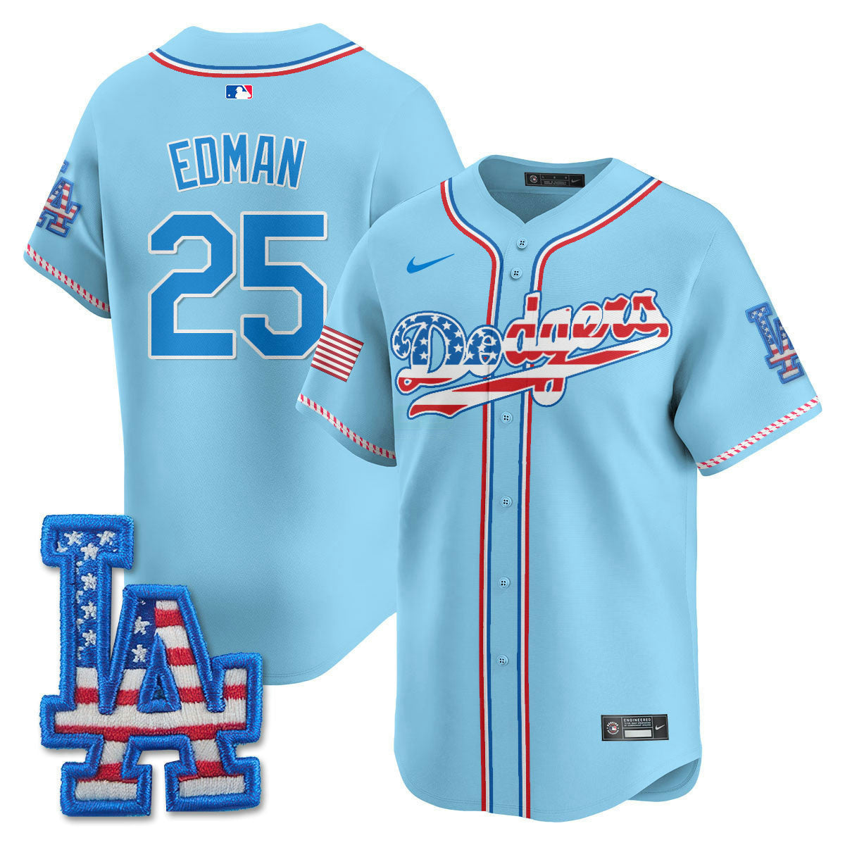 Camisa MLB Men’s Los Angeles 2025 Fourth of July Vapor Premier Limited Jersey