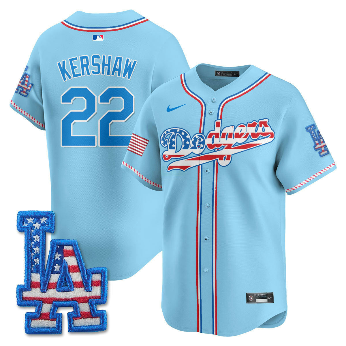 Camisa MLB Men’s Los Angeles 2025 Fourth of July Vapor Premier Limited Jersey