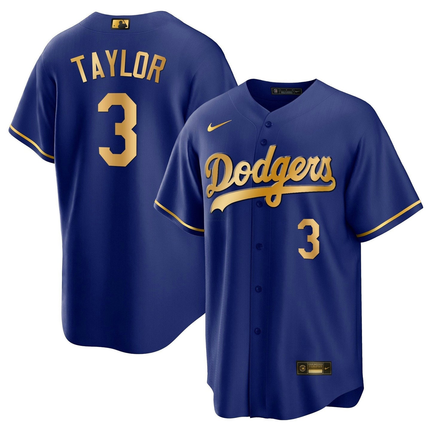 Camisa MLB Los Angeles Dodgers Men’s Los Angeles Cool Base Dourada Jersey